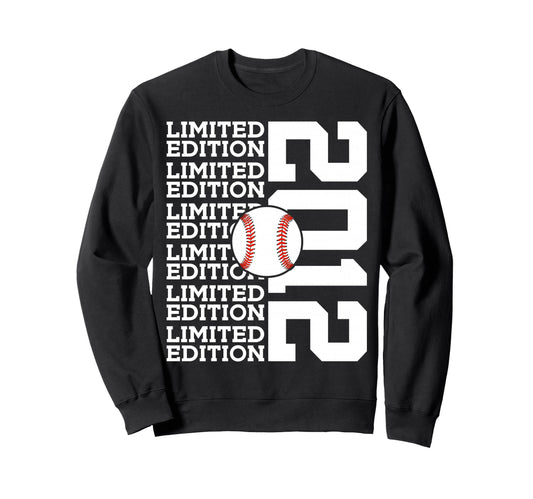 2012 Baseball 14Th Birthday Sweatshirt - Casual Everyday Wear for Adults - T-Shirt, Sweatshirt, Hoodie