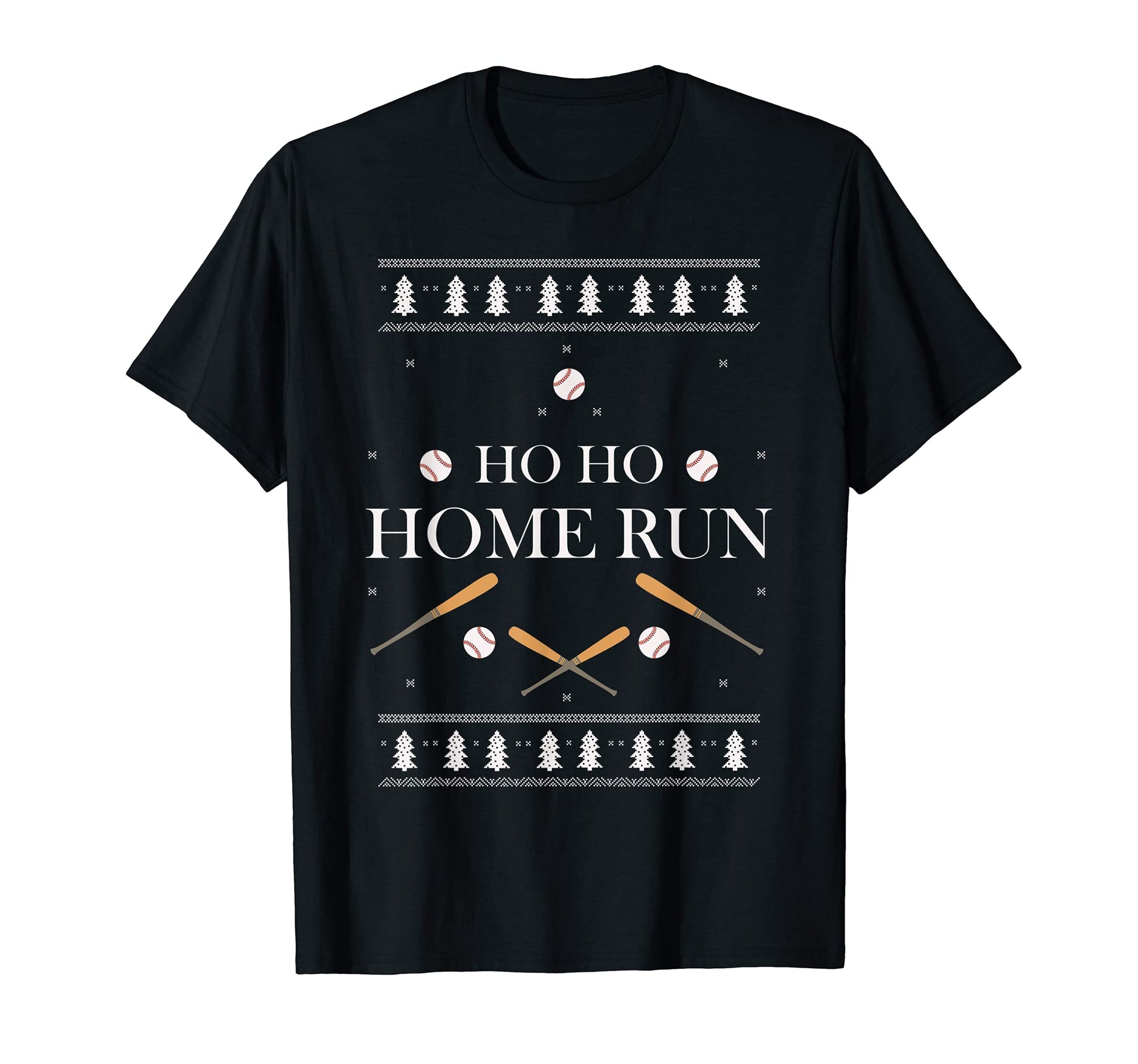 Ho Ho Home Run Funny Ugly Baseball T-Shirt - Streetwear Style for Adults - T-Shirt, Sweatshirt, Hoodie