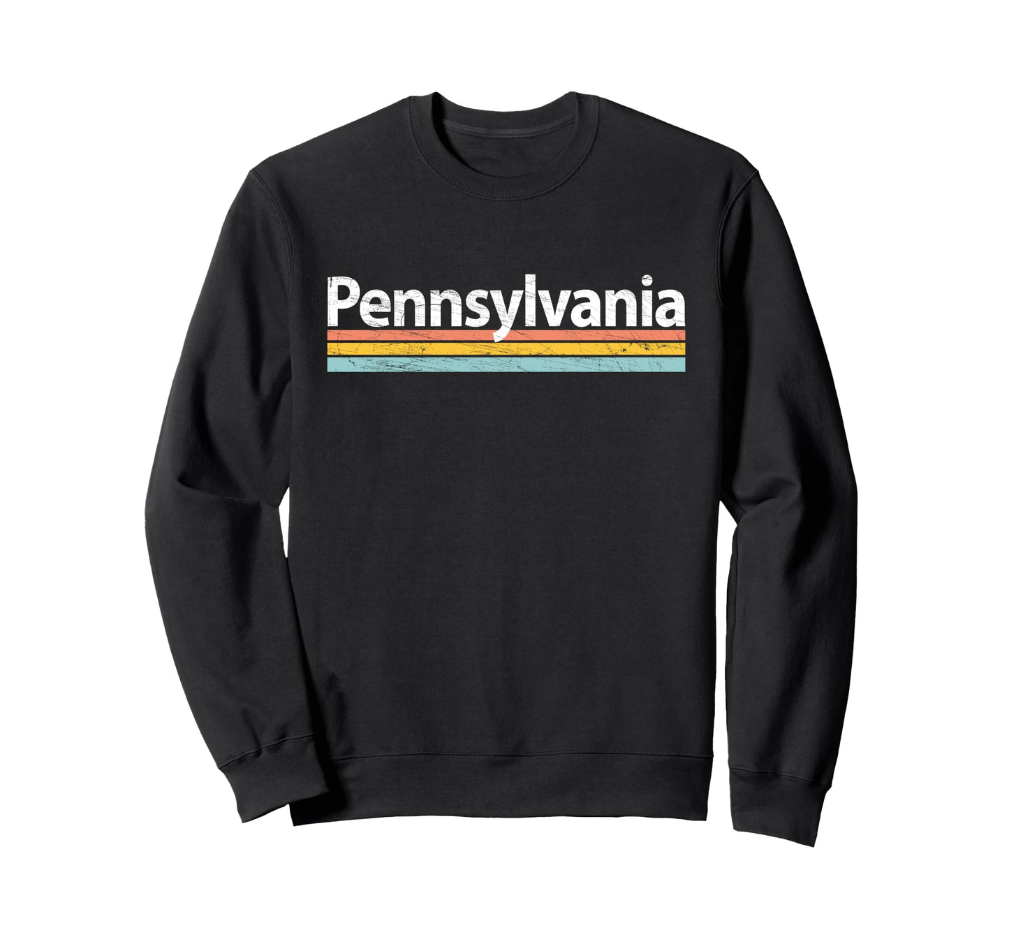 Pennsylvania Worn Stripes Sweatshirt - Minimalist Print for Adults - T-Shirt, Sweatshirt, Hoodie