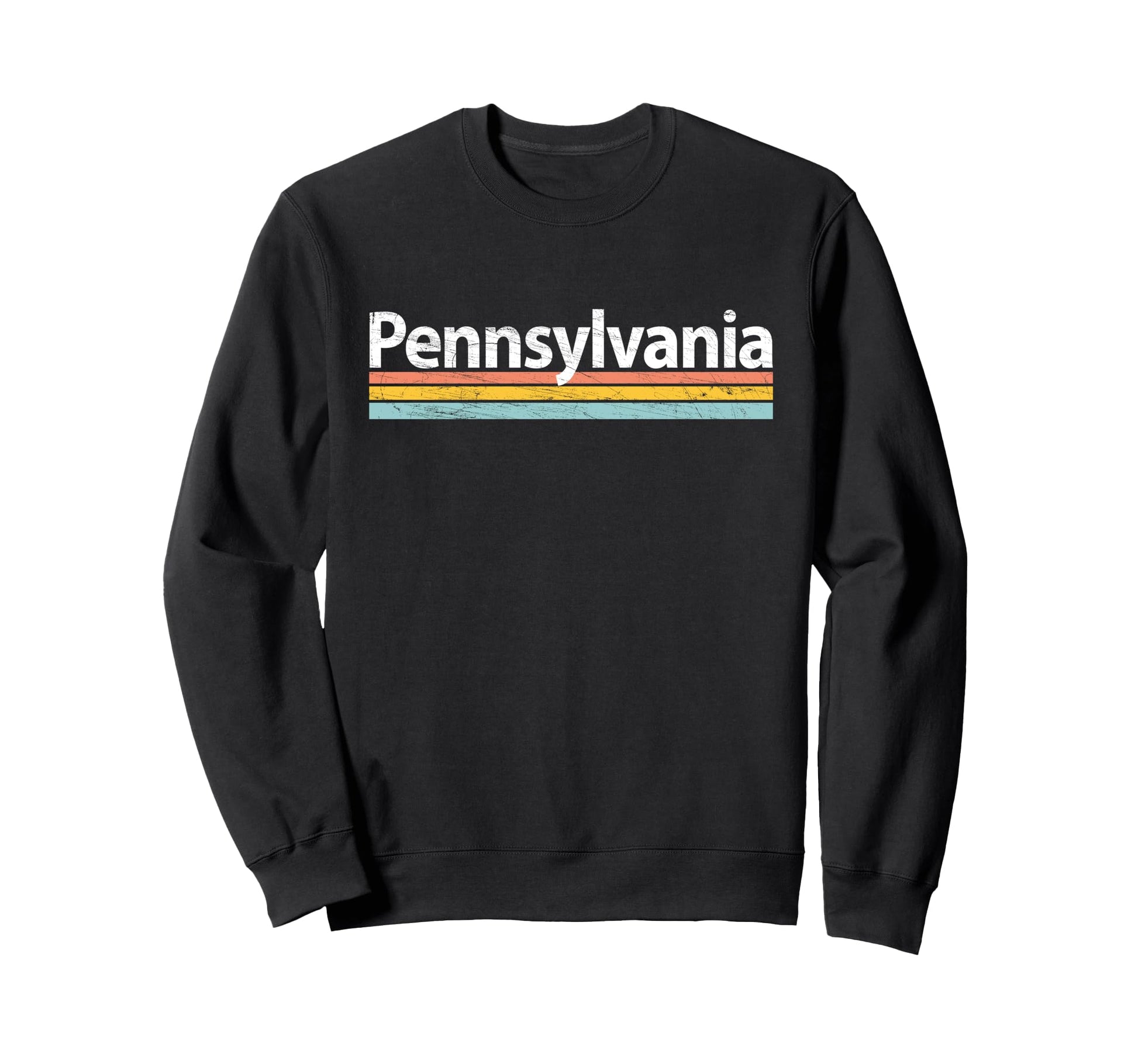 Pennsylvania Worn Stripes Sweatshirt - Minimalist Print for Adults - T-Shirt, Sweatshirt, Hoodie