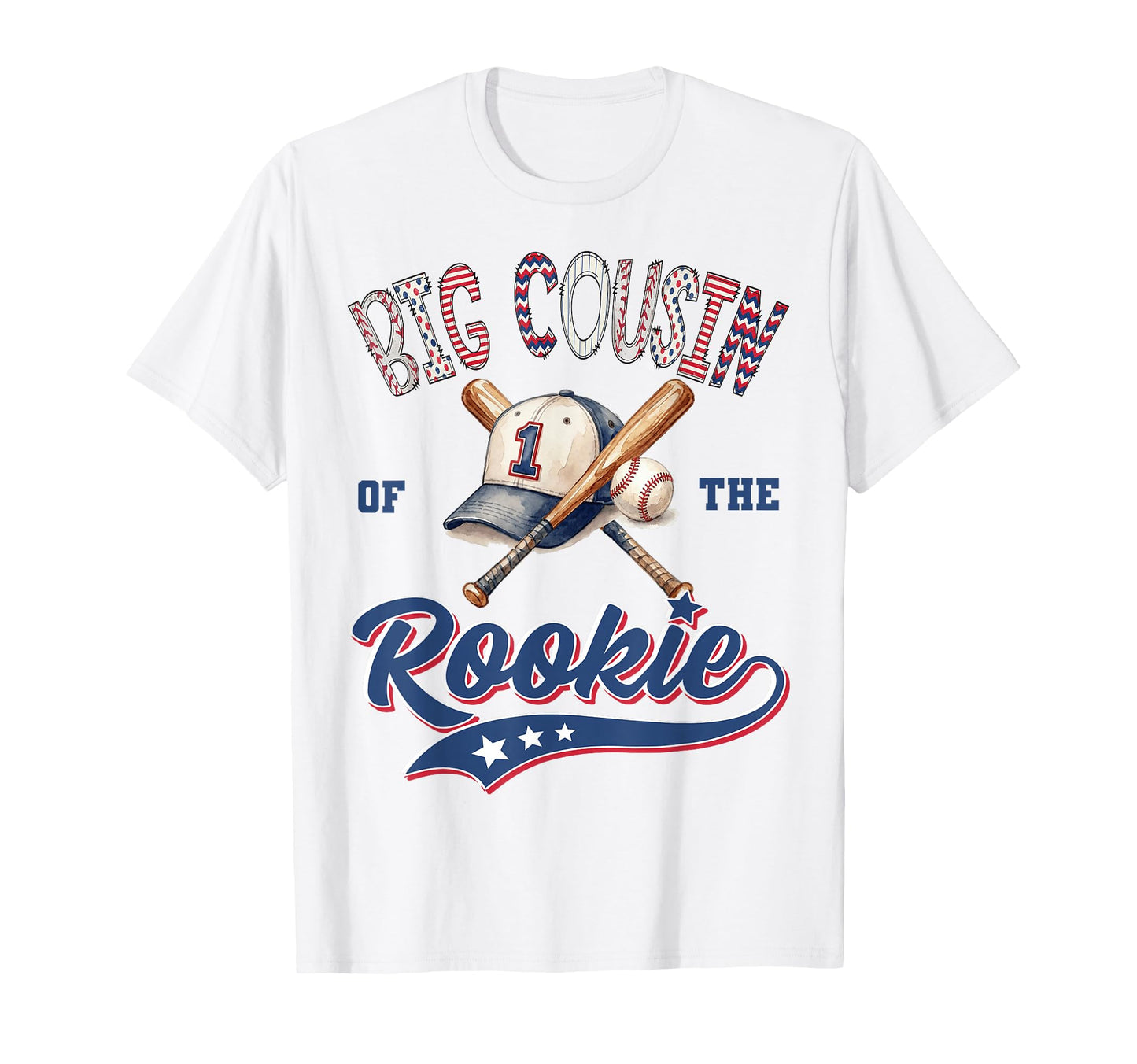 Big Cousin Rookie Year 1St Birthday T-Shirt - Minimalist Print Men Women - T-Shirt, Sweatshirt, Hoodie
