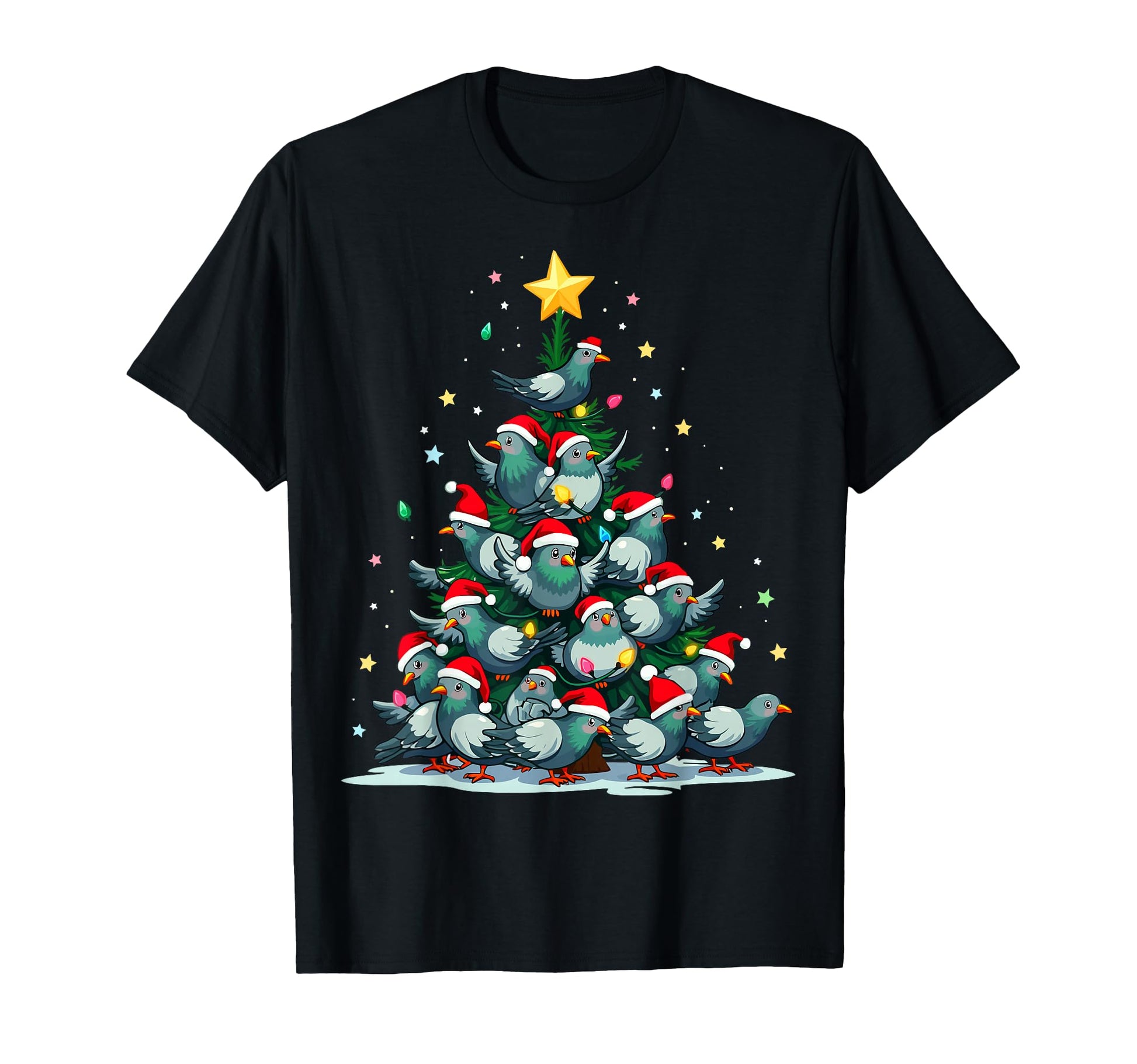 Pigeon Tree Funny Rock Dove Holiday T-Shirt - Trendy Graphic Men Women - T-Shirt, Sweatshirt, Hoodie