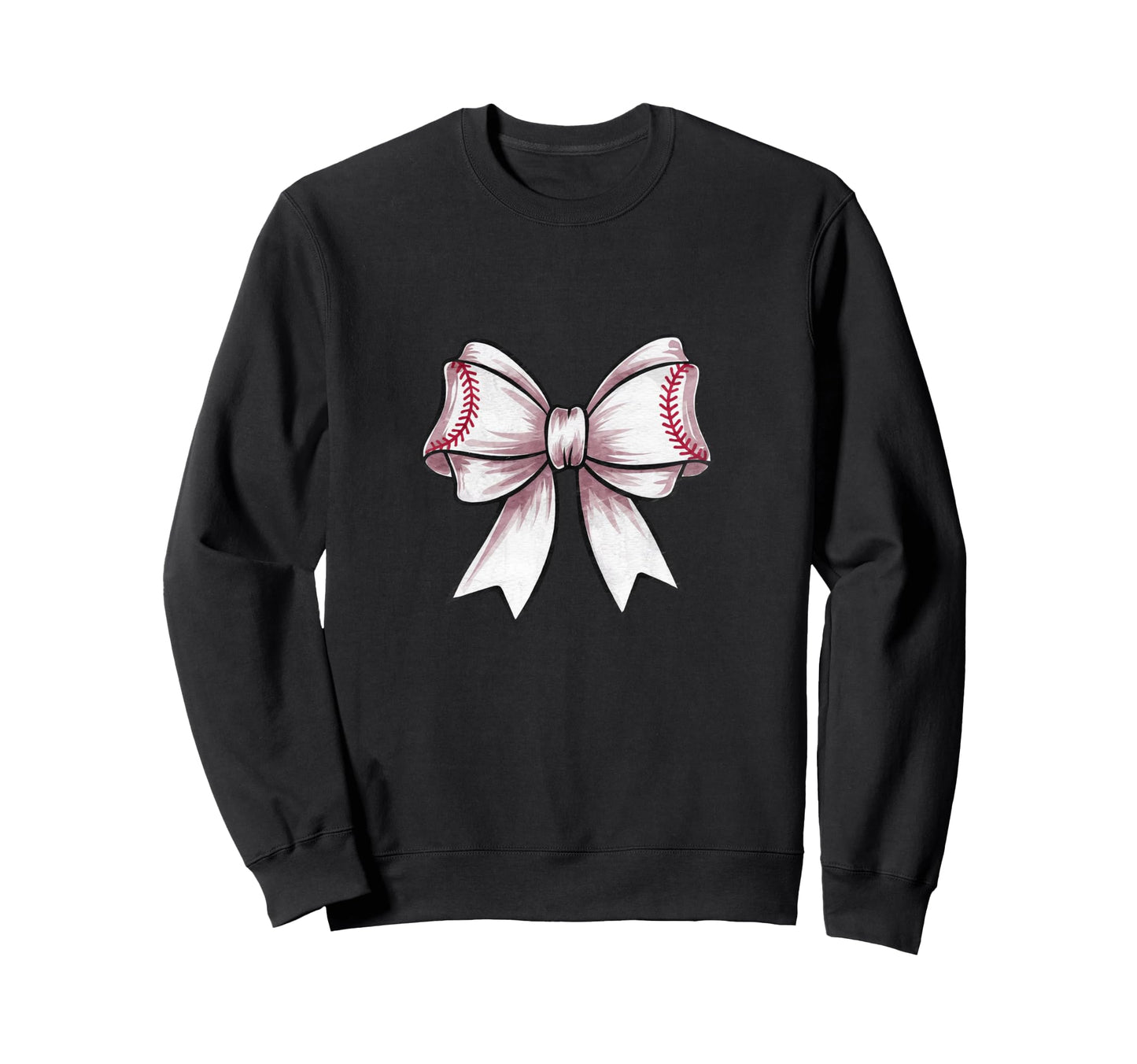 Coquette Baseball Bow Mom Sweatshirt - Casual Everyday Wear Men Women - T-Shirt, Sweatshirt, Hoodie
