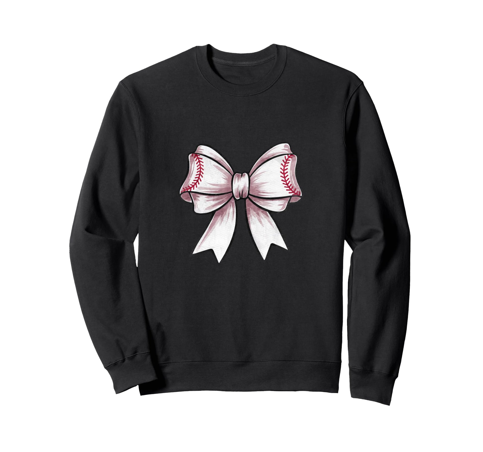 Coquette Baseball Bow Mom Sweatshirt - Casual Everyday Wear Men Women - T-Shirt, Sweatshirt, Hoodie