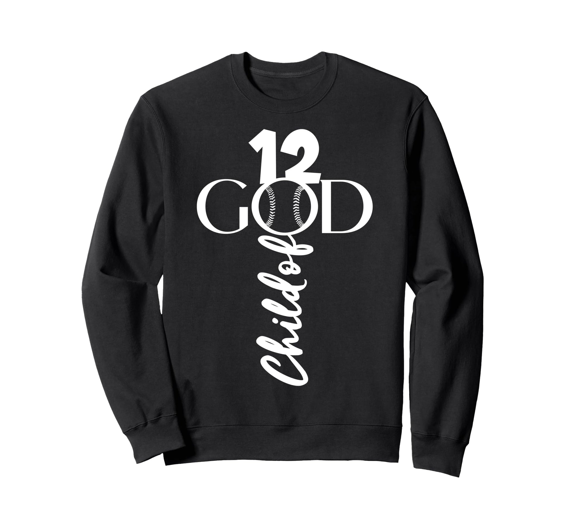 Baseball Jesus 12 Years Child God Sweatshirt - Custom Art Print Men Women - T-Shirt, Sweatshirt, Hoodie