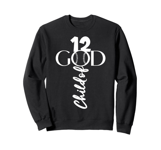 Baseball Jesus 12 Years Child God Sweatshirt - Custom Art Print Men Women - T-Shirt, Sweatshirt, Hoodie