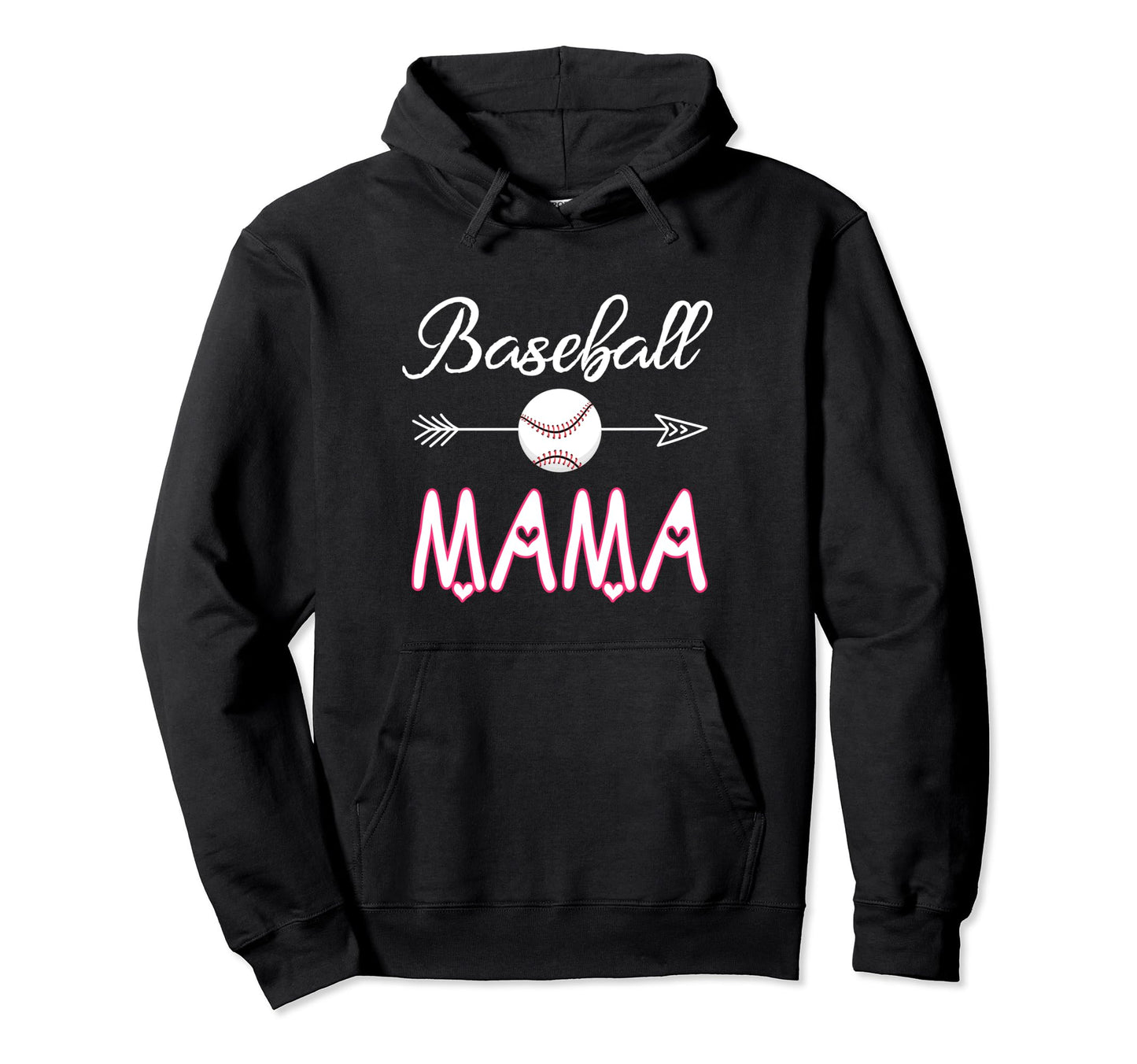 Baseball Mama Birthday Sport Baseball Hoodie - Trendy Graphic for Adults - T-Shirt, Sweatshirt, Hoodie