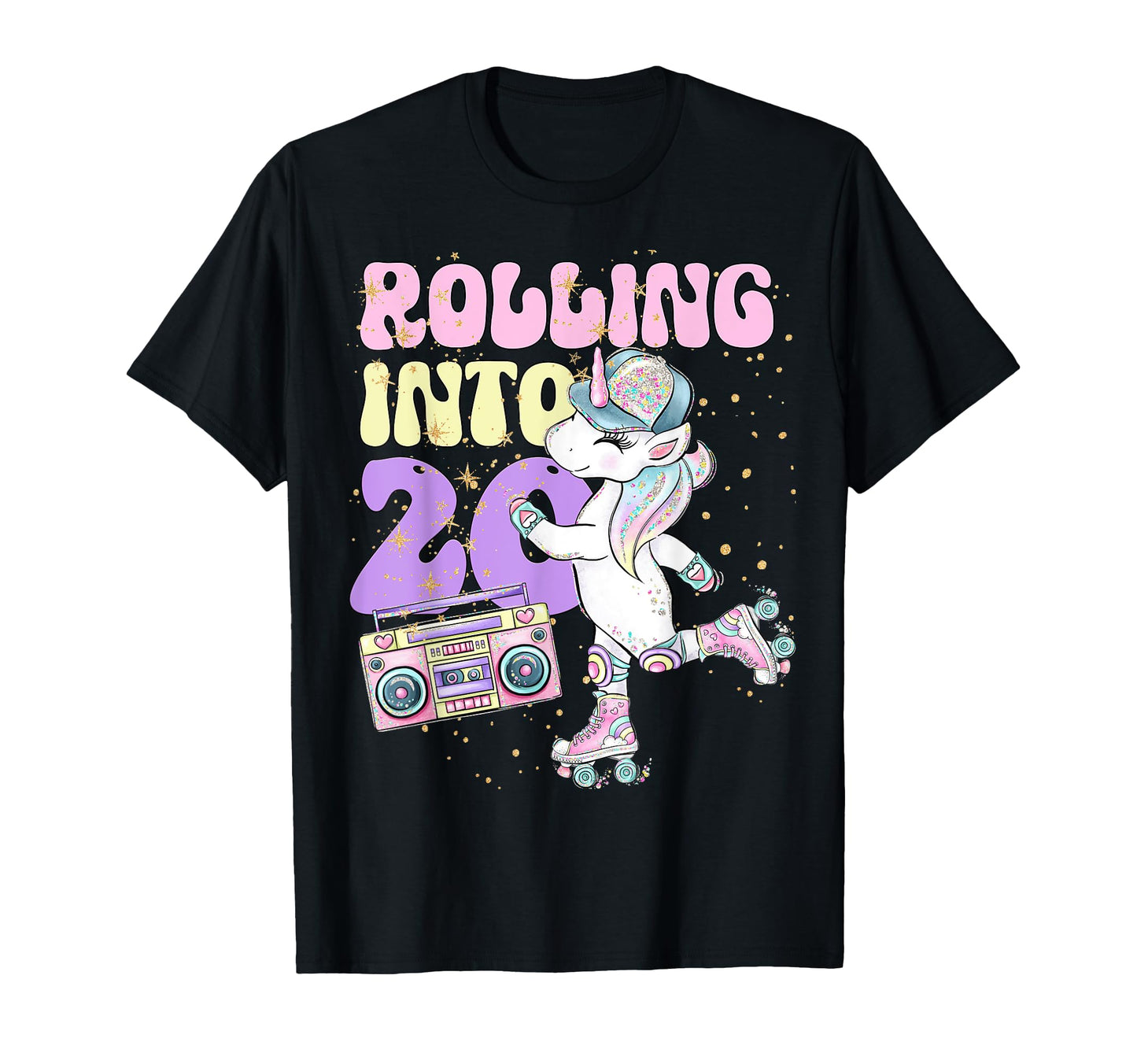 20Th Birthday Roller Skate Party T-Shirt - Fun Novelty Design Unisex - T-Shirt, Sweatshirt, Hoodie