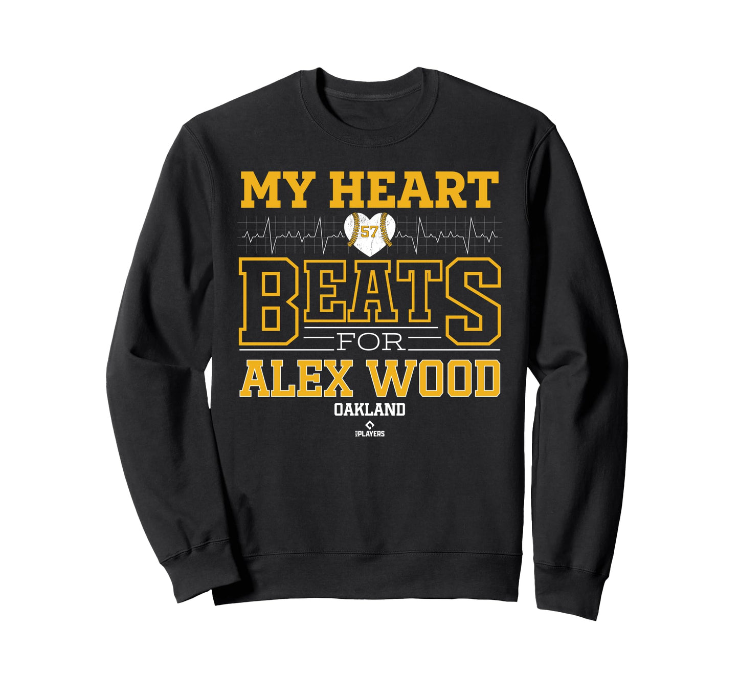 My Heart Beats Alex Wood Oakland Sweatshirt - Custom Art Print Men Women - T-Shirt, Sweatshirt, Hoodie