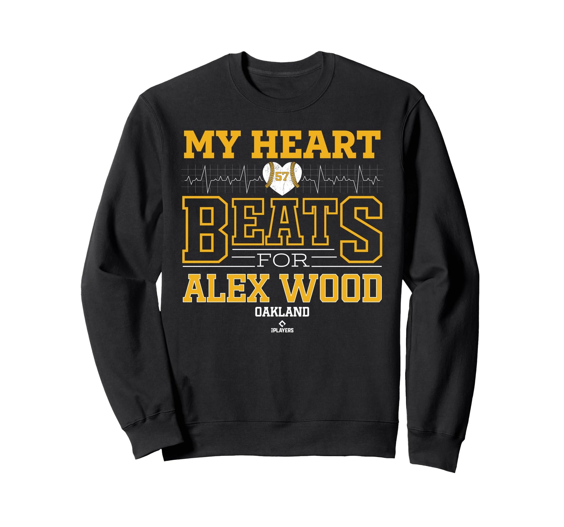 My Heart Beats Alex Wood Oakland Sweatshirt - Custom Art Print Men Women - T-Shirt, Sweatshirt, Hoodie