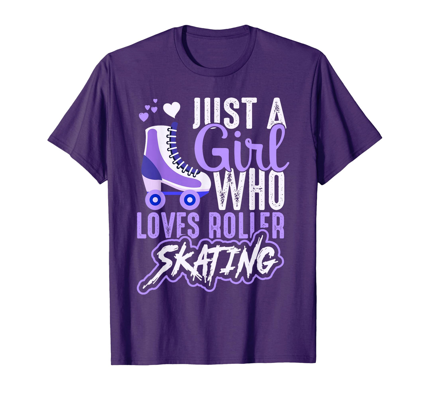 Purple Roller Skate Happy Who Love To T-Shirt - Streetwear Style Men Women - T-Shirt, Sweatshirt, Hoodie