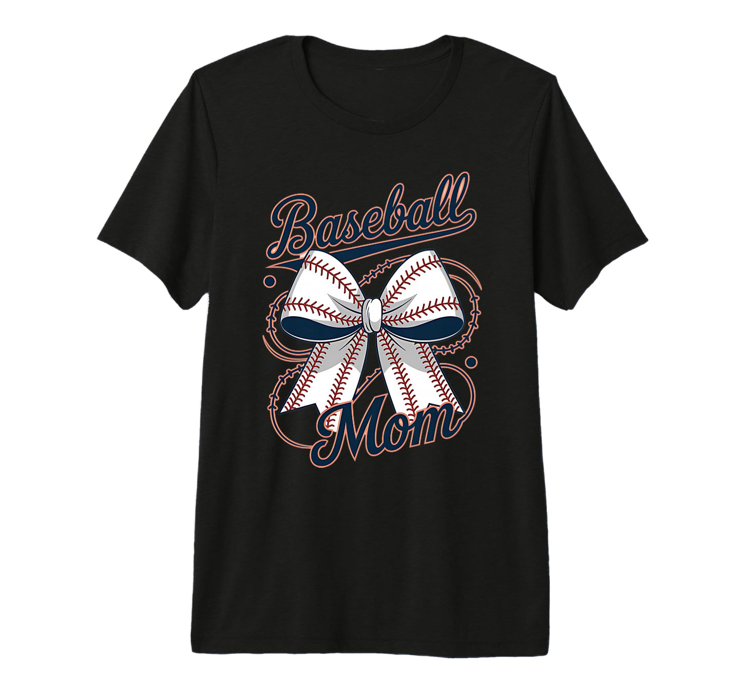 Baseball Mom Coquette Bow Tri Blend T-Shirt - Aesthetic Graphic Men Women - T-Shirt, Sweatshirt, Hoodie