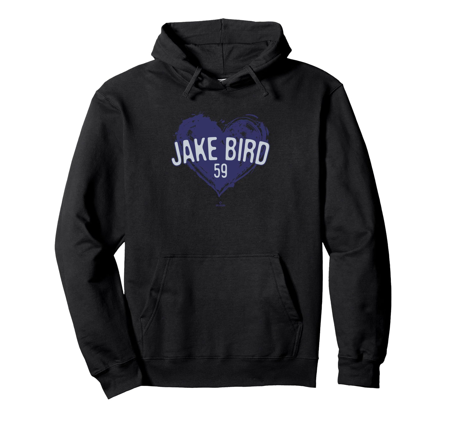 Distressed Heart Jake Bird Colorado Hoodie - Minimalist Print Men Women - T-Shirt, Sweatshirt, Hoodie