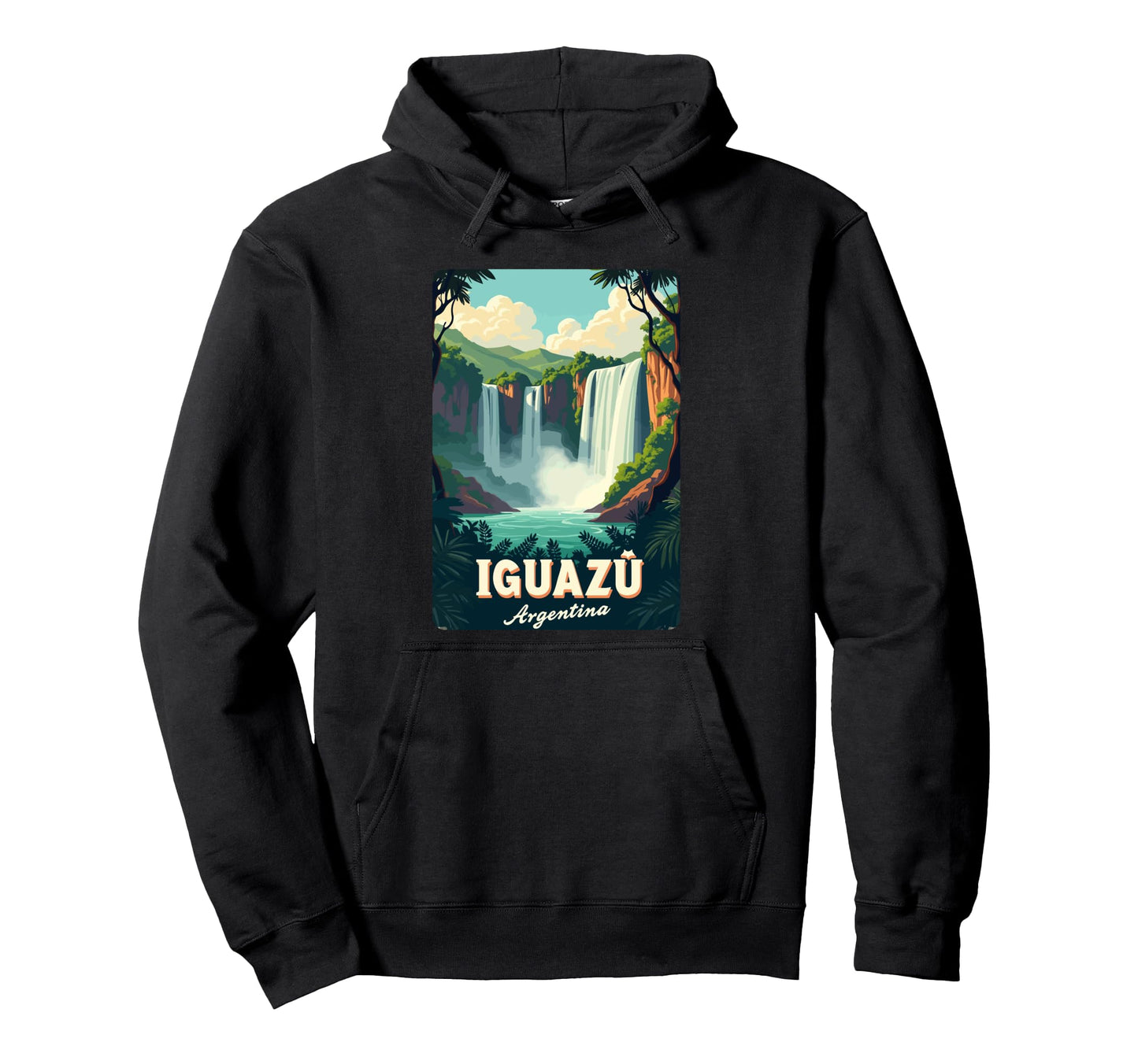 Iguaz Falls National Park Argentina Hoodie - Unique Graphic for Adults - T-Shirt, Sweatshirt, Hoodie