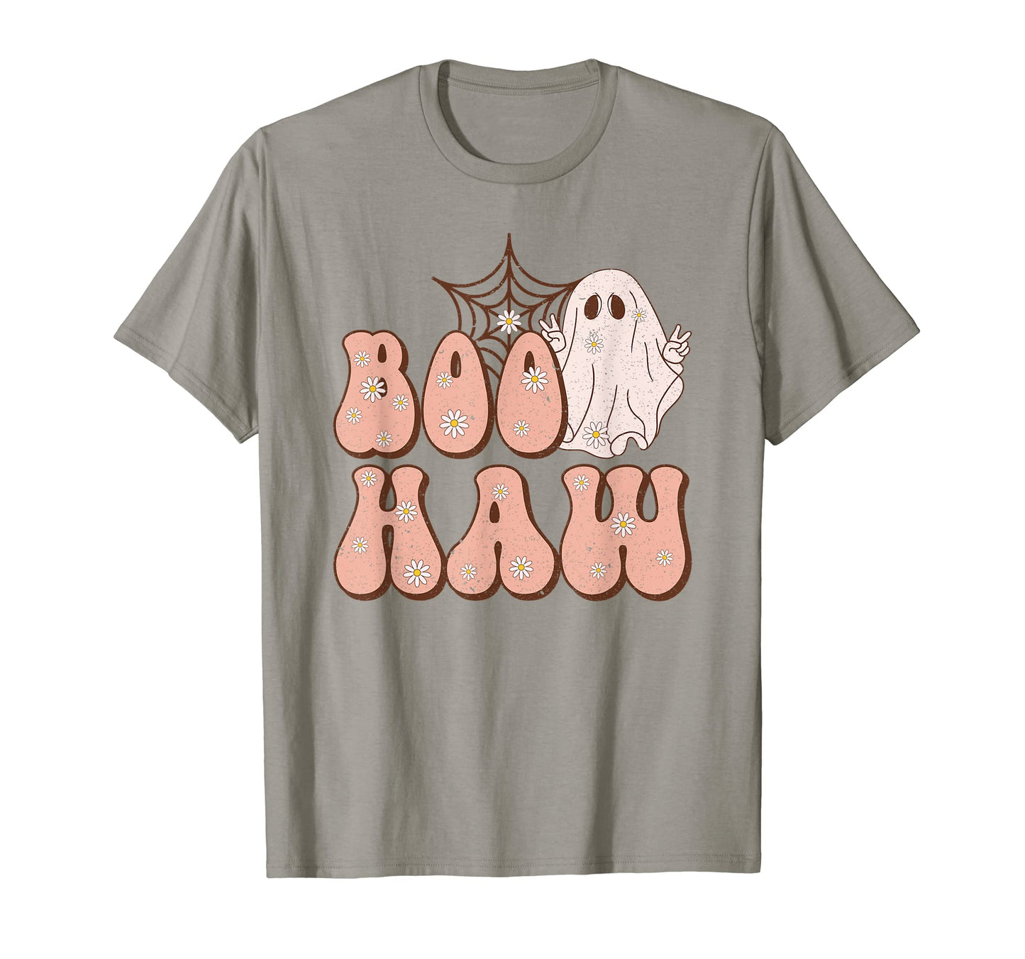 Boo Haw Ghost Western Halloween Spooky T-Shirt - Custom Art Print Unisex - T-Shirt, Sweatshirt, Hoodie