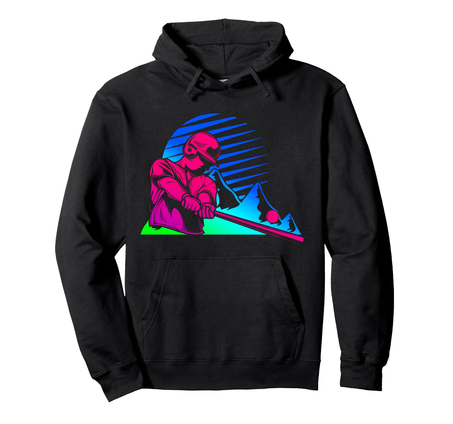 Baseball Fan 80S 90S Hoodie - Fun Novelty Design for Adults - T-Shirt, Sweatshirt, Hoodie