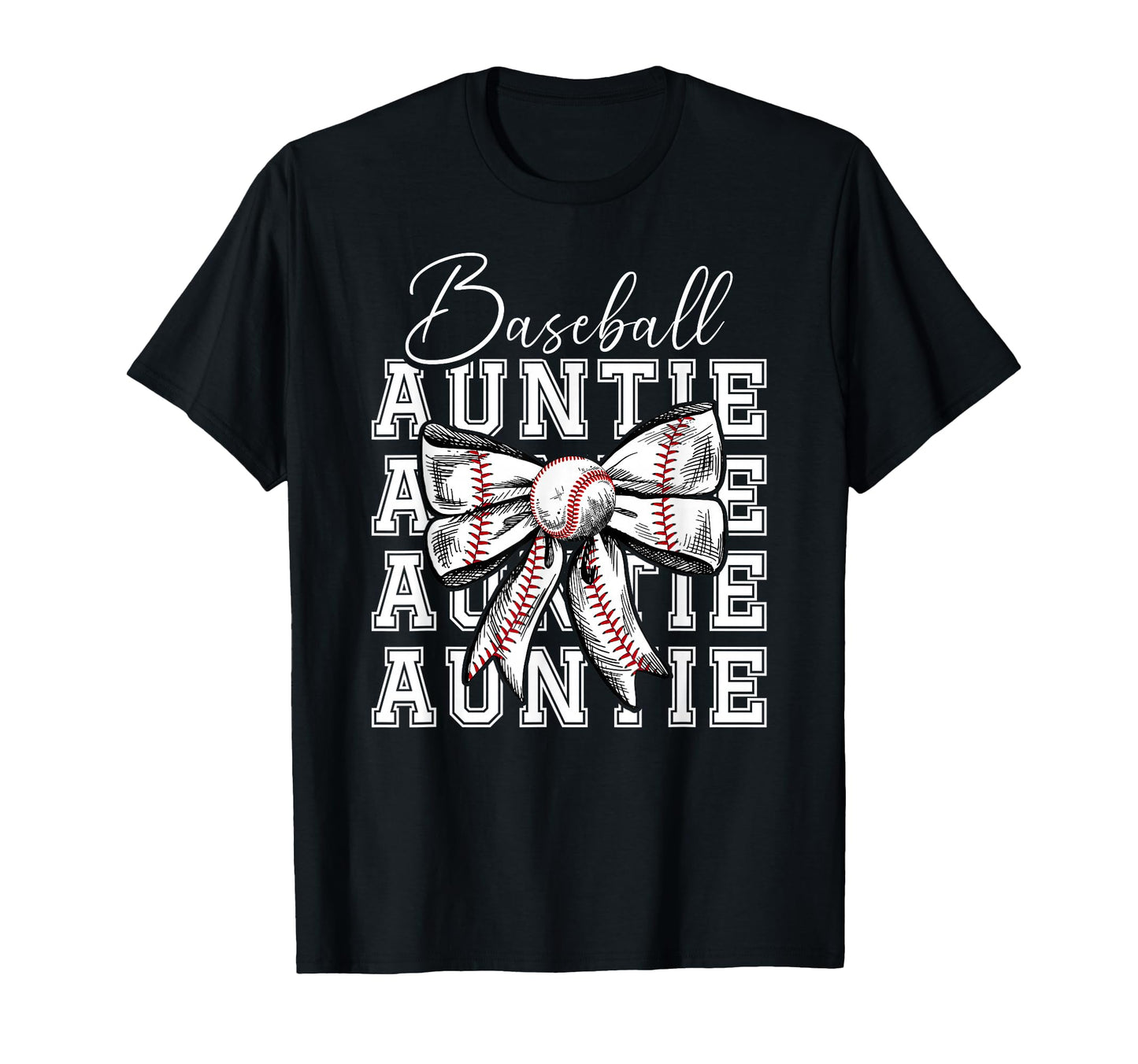 Baseball Auntie Coquette Baseball Aunt T-Shirt - Unique Graphic for Adults - T-Shirt, Sweatshirt, Hoodie