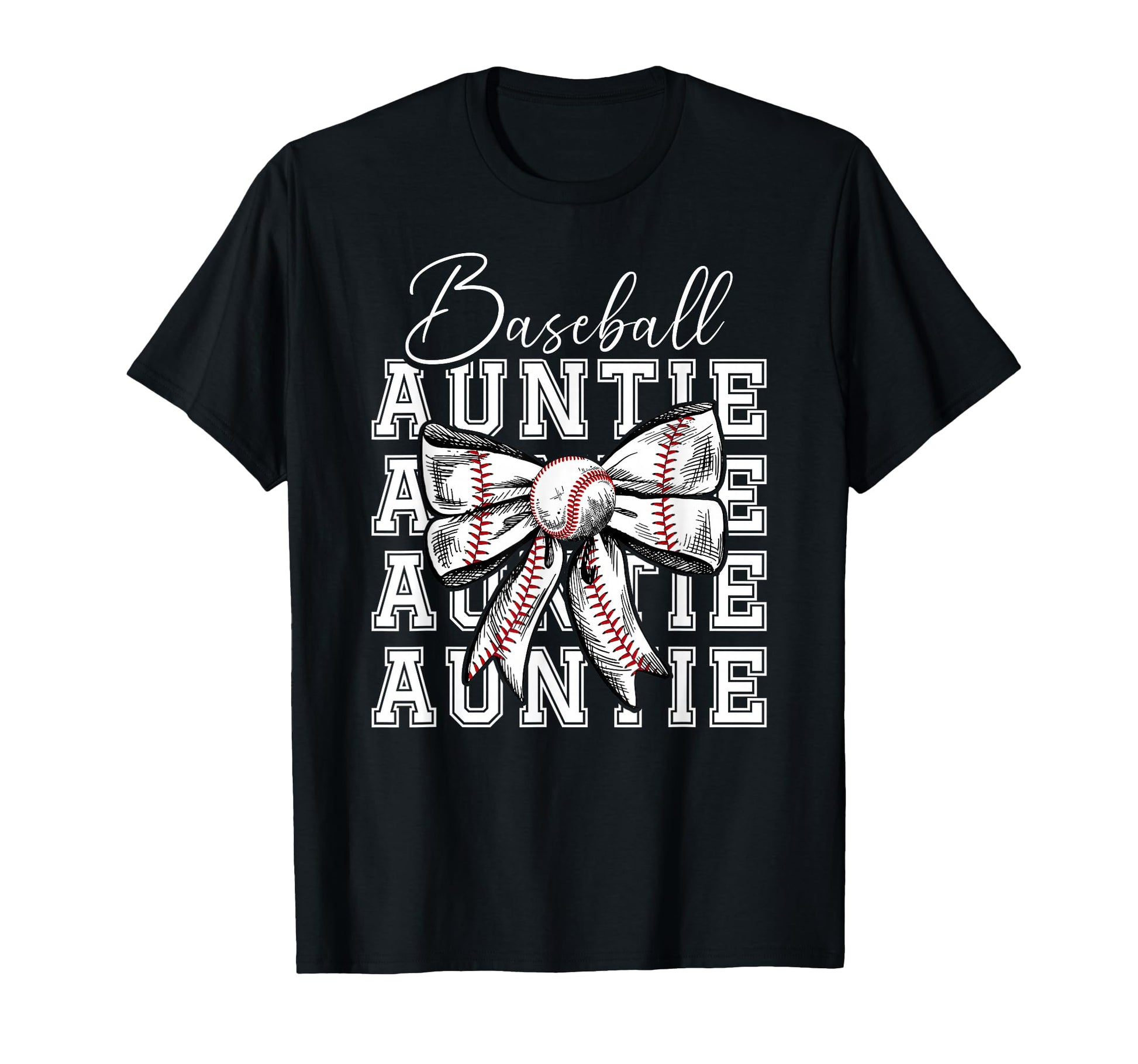 Baseball Auntie Coquette Baseball Aunt T-Shirt - Unique Graphic for Adults - T-Shirt, Sweatshirt, Hoodie