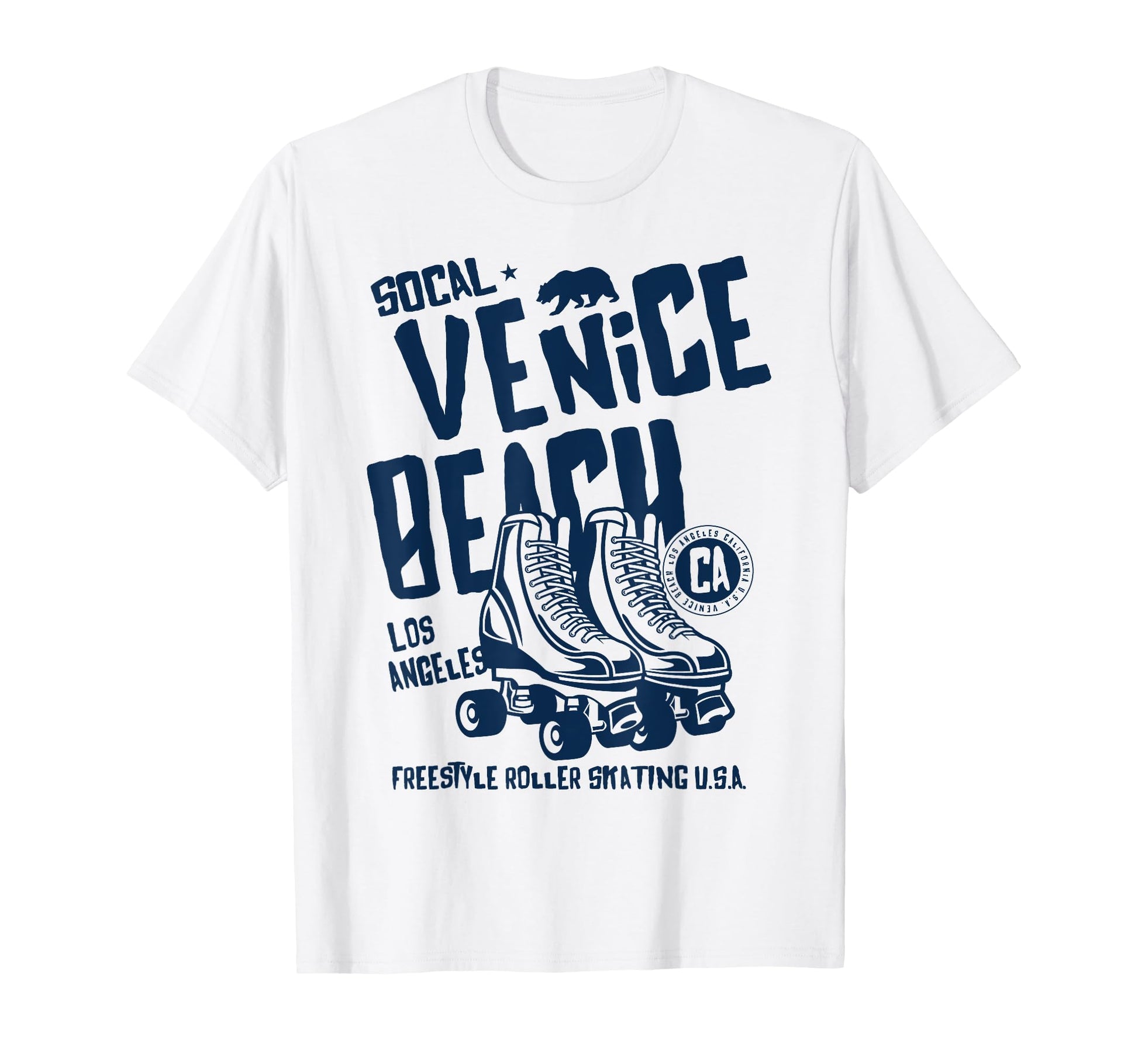 Venice Beach California Roller Skate T-Shirt - Aesthetic Graphic for Adults - T-Shirt, Sweatshirt, Hoodie