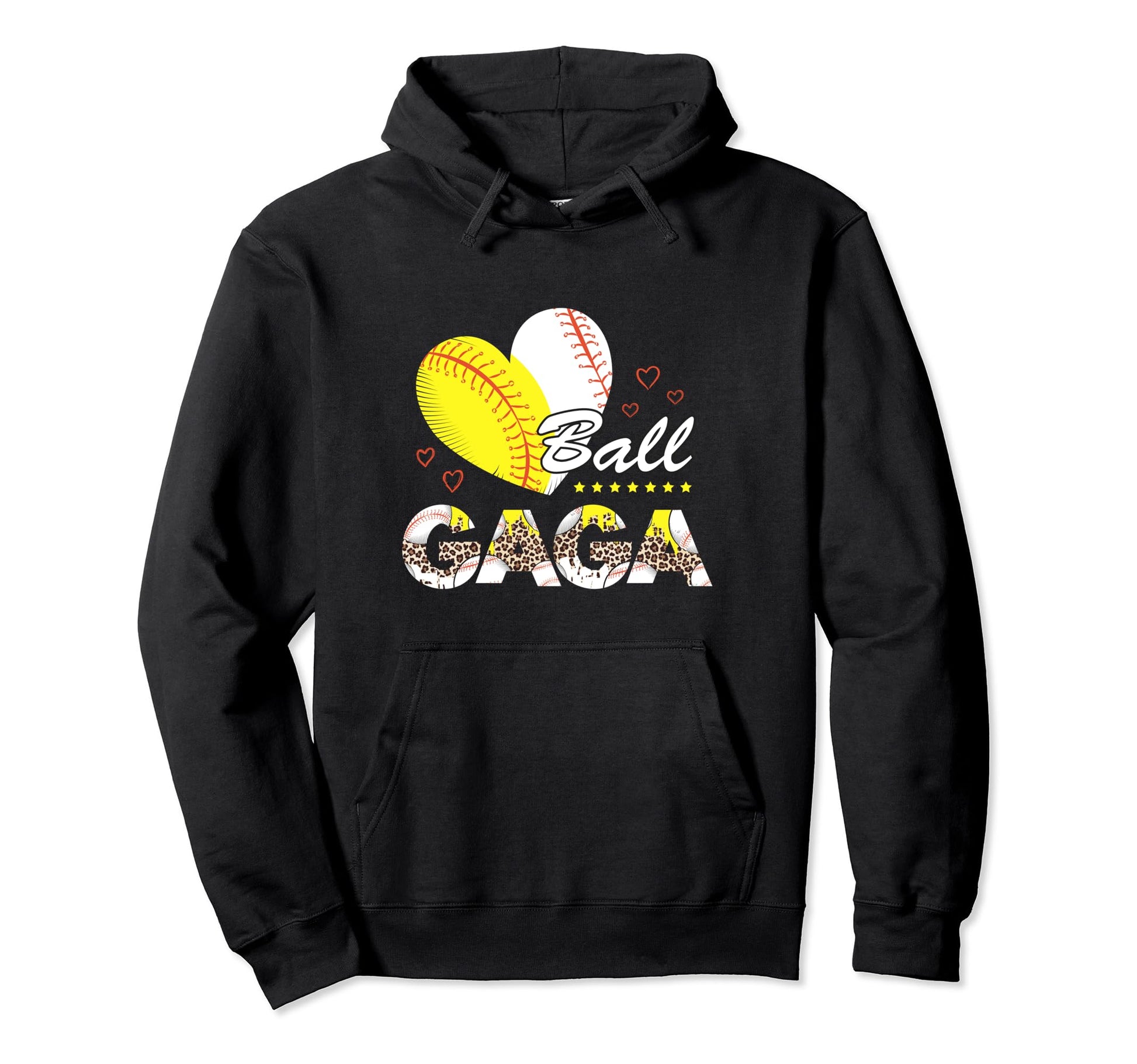 Gaga Both Baseball Softball Mothers Day Hoodie - Streetwear Style Unisex - T-Shirt, Sweatshirt, Hoodie
