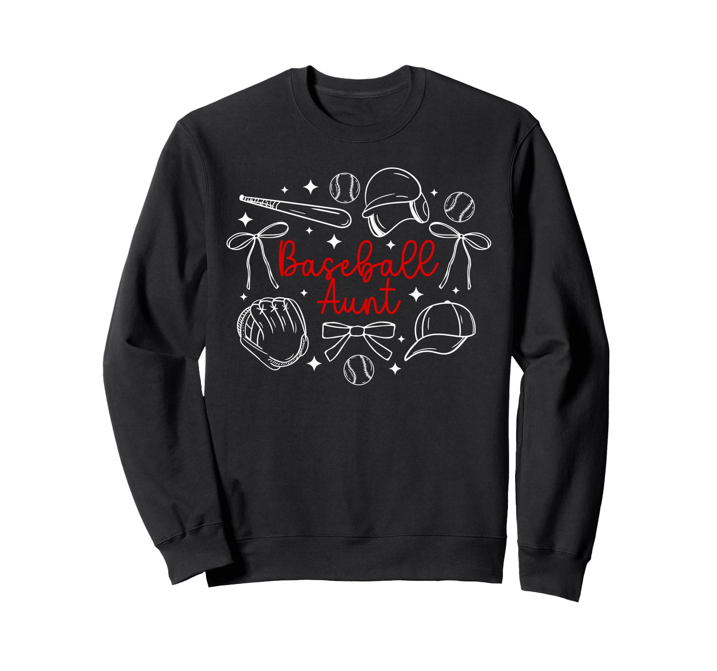 Baseball Aunt Coquette Aunt Sweatshirt - Trendy Graphic for Adults - T-Shirt, Sweatshirt, Hoodie