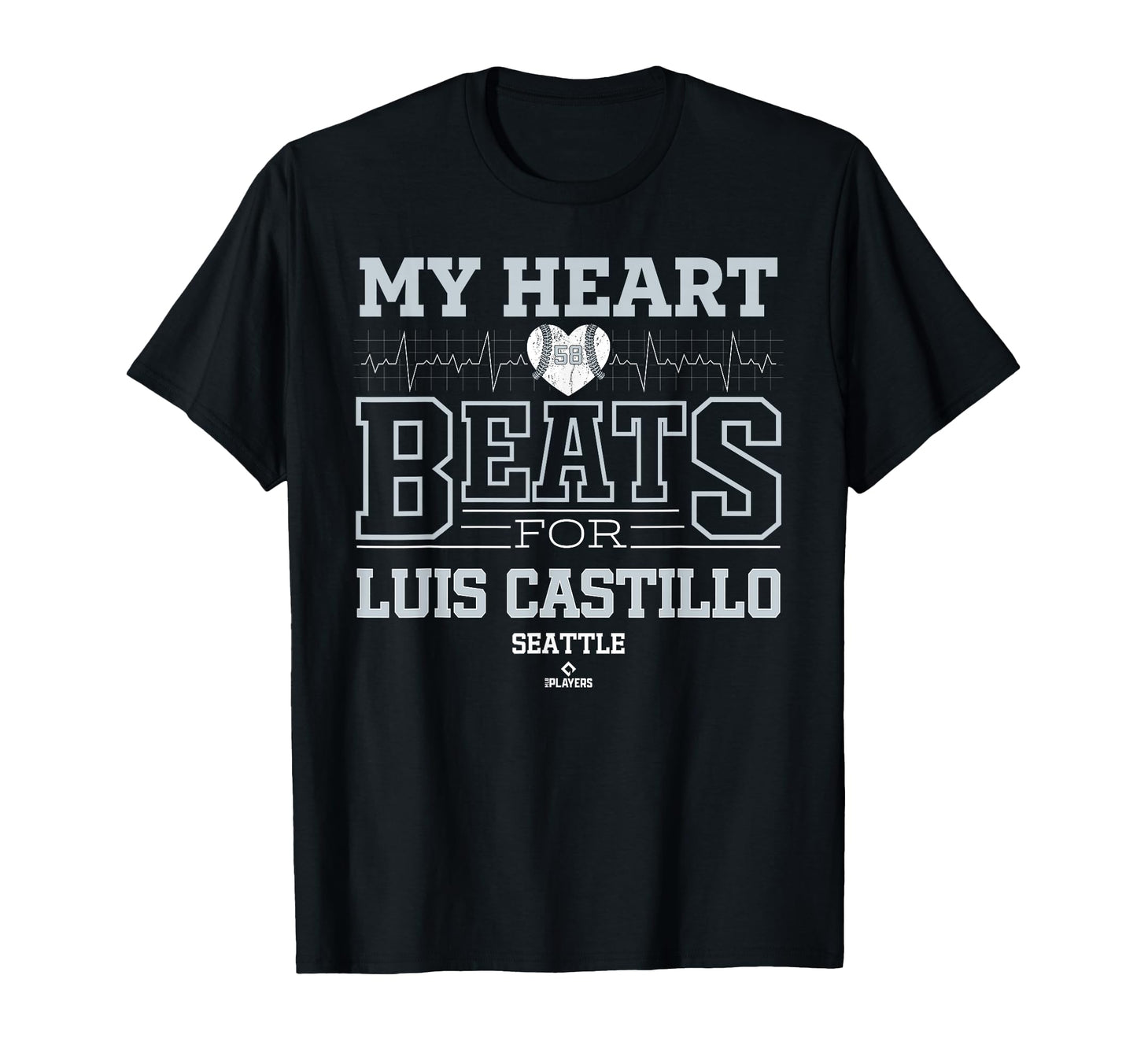 My Heart Beats Luis Castillo Seattle T-Shirt - Graphic Print Men Women - T-Shirt, Sweatshirt, Hoodie