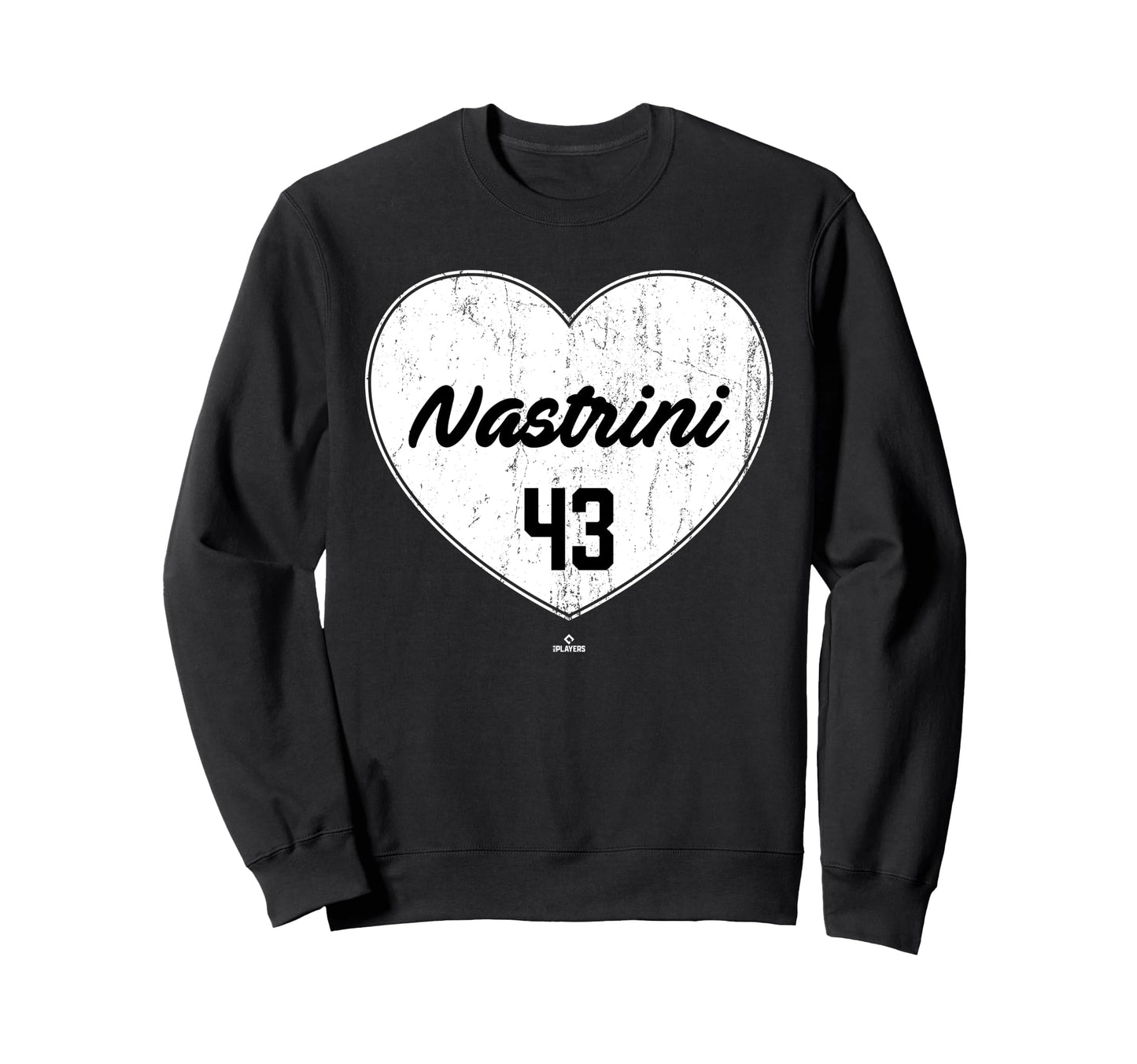 Distressed Heart Nick Nastrini Sweatshirt - Minimalist Print for Adults - T-Shirt, Sweatshirt, Hoodie