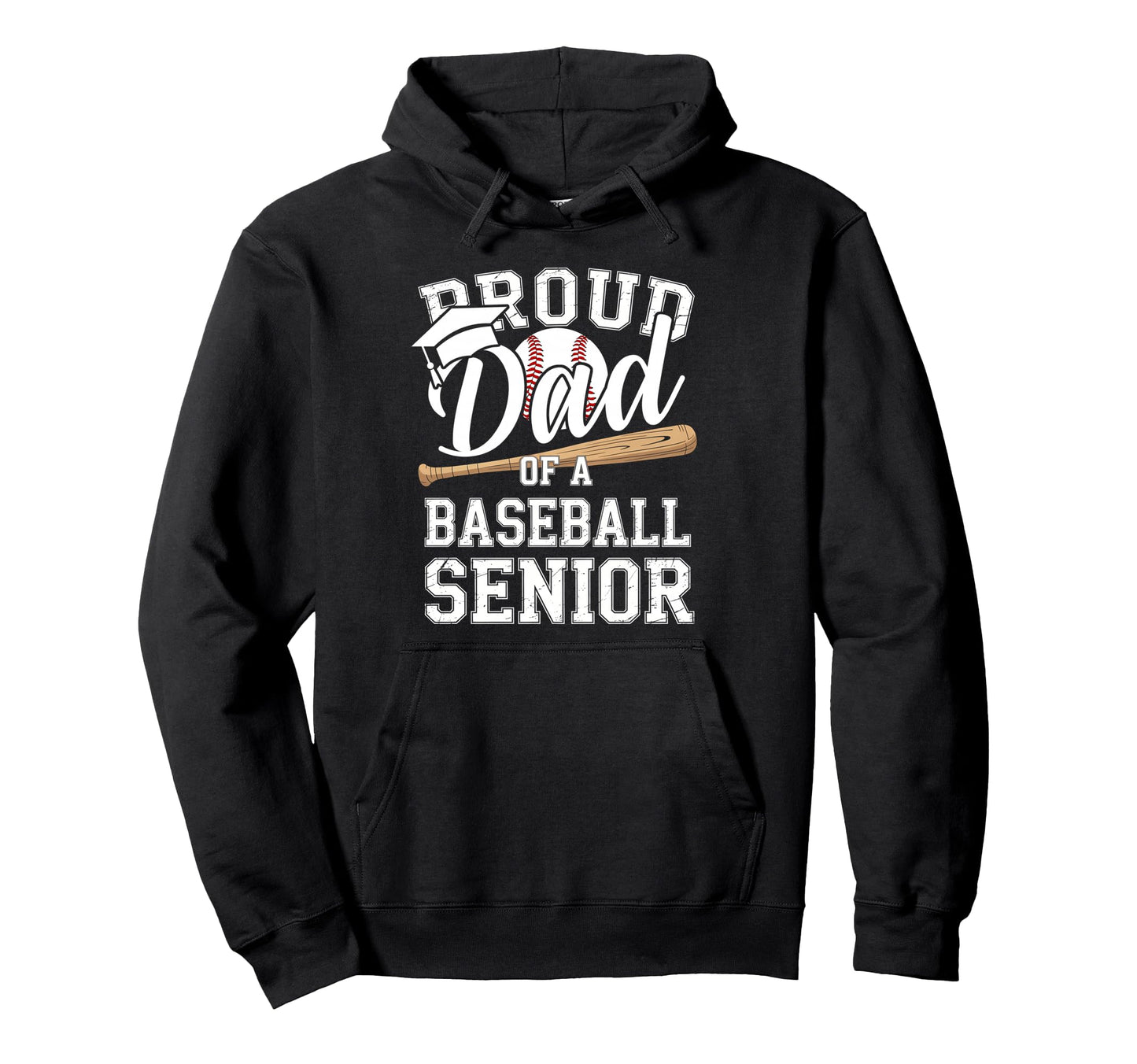 Proud Dad 2026 Senior Baseball Hoodie - Aesthetic Graphic Men Women - T-Shirt, Sweatshirt, Hoodie