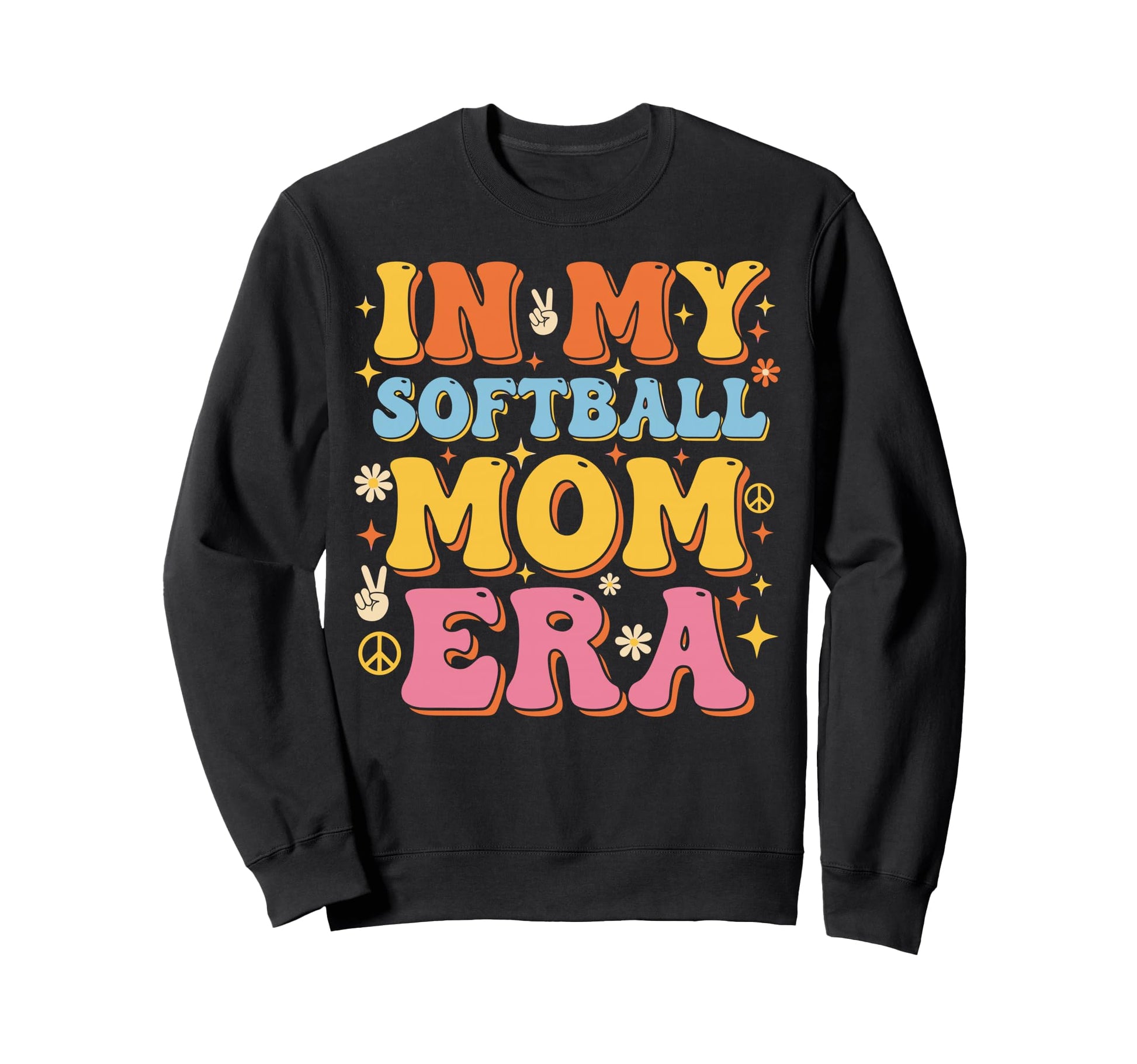 My Softball Mom Era Softball Mama Sweatshirt - Custom Art Print for Adults - T-Shirt, Sweatshirt, Hoodie