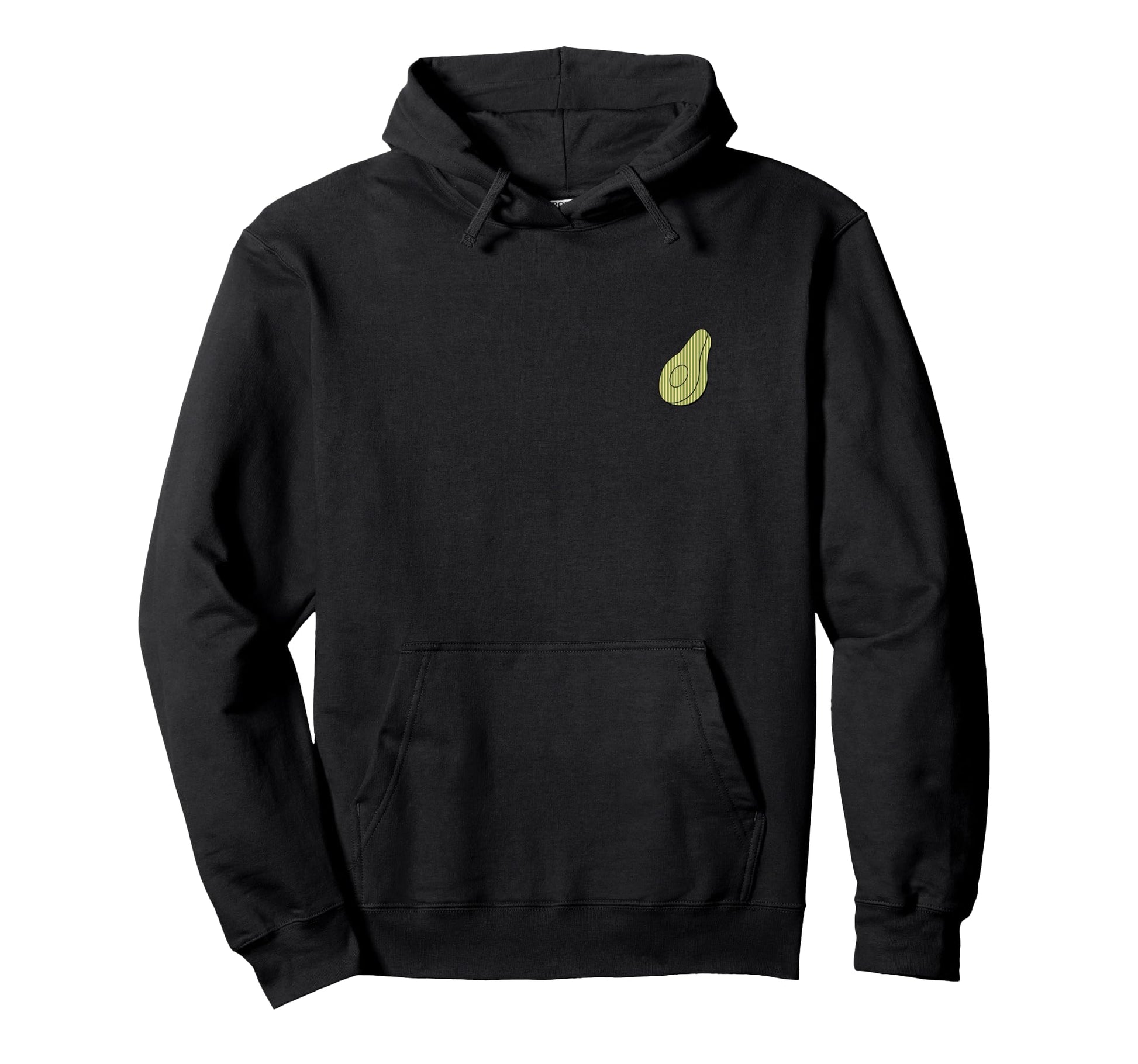 Avocado Stripes Aesthetic Green Hoodie - Fun Novelty Design for Adults - T-Shirt, Sweatshirt, Hoodie