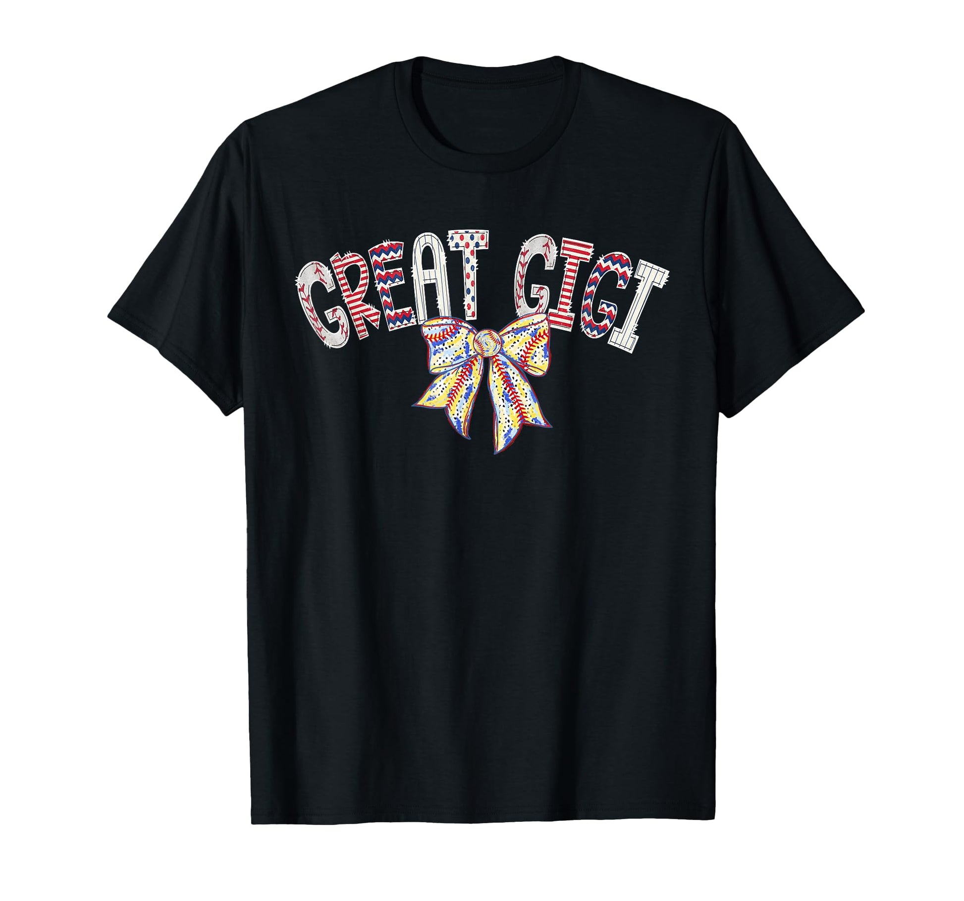Baseball Great Gigi Coquette Bow Game Day T-Shirt - Graphic Print Unisex - T-Shirt, Sweatshirt, Hoodie