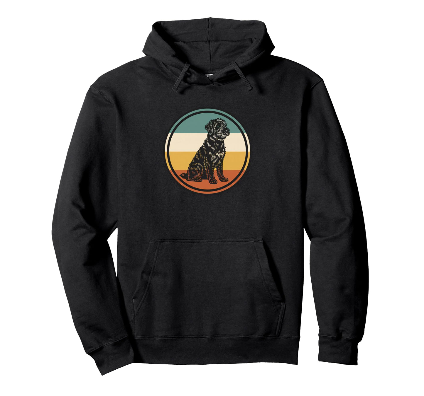 Dog Badge Stripes Dog Lovers Hoodie - Streetwear Style for Adults - T-Shirt, Sweatshirt, Hoodie