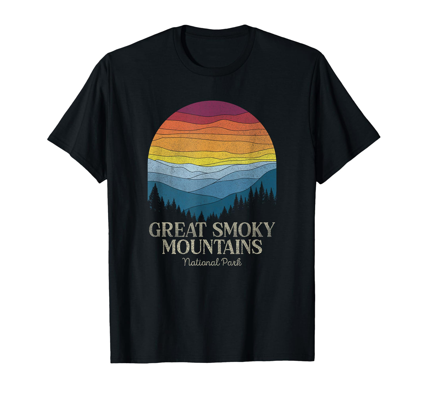 Great Smoky Mountains National Park T-Shirt - Fun Novelty Design Men Women - T-Shirt, Sweatshirt, Hoodie