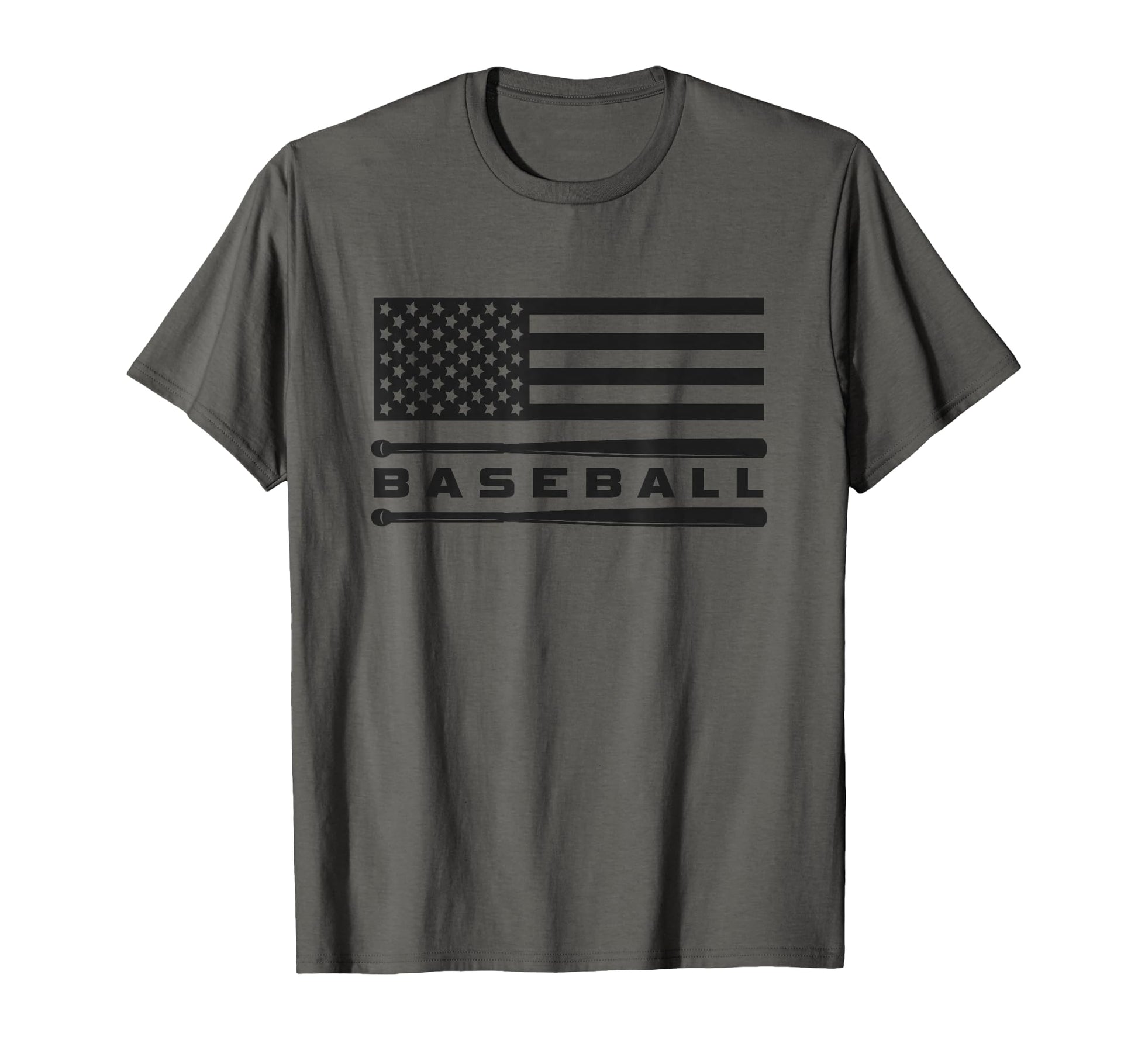 American Flag And Baseball Bat T-Shirt - Novelty Apparel Men Women - T-Shirt, Sweatshirt, Hoodie