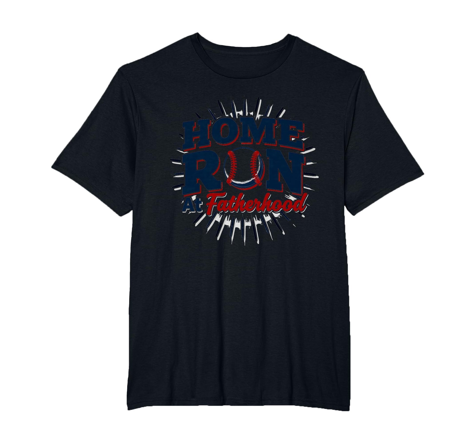 Baseball Dad Home Run Fatherhood Mens Big T-Shirt - Trendy Graphic Unisex - T-Shirt, Sweatshirt, Hoodie