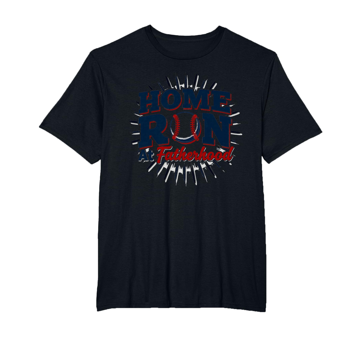 Baseball Dad Home Run Fatherhood Mens T-Shirt - Trendy Graphic Men Women - T-Shirt, Sweatshirt, Hoodie