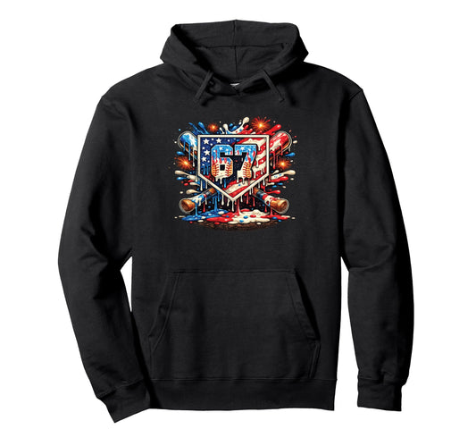 Baseball 67 Meme 4Th July Drip Ice Cream Hoodie - Graphic Print for Adults - T-Shirt, Sweatshirt, Hoodie