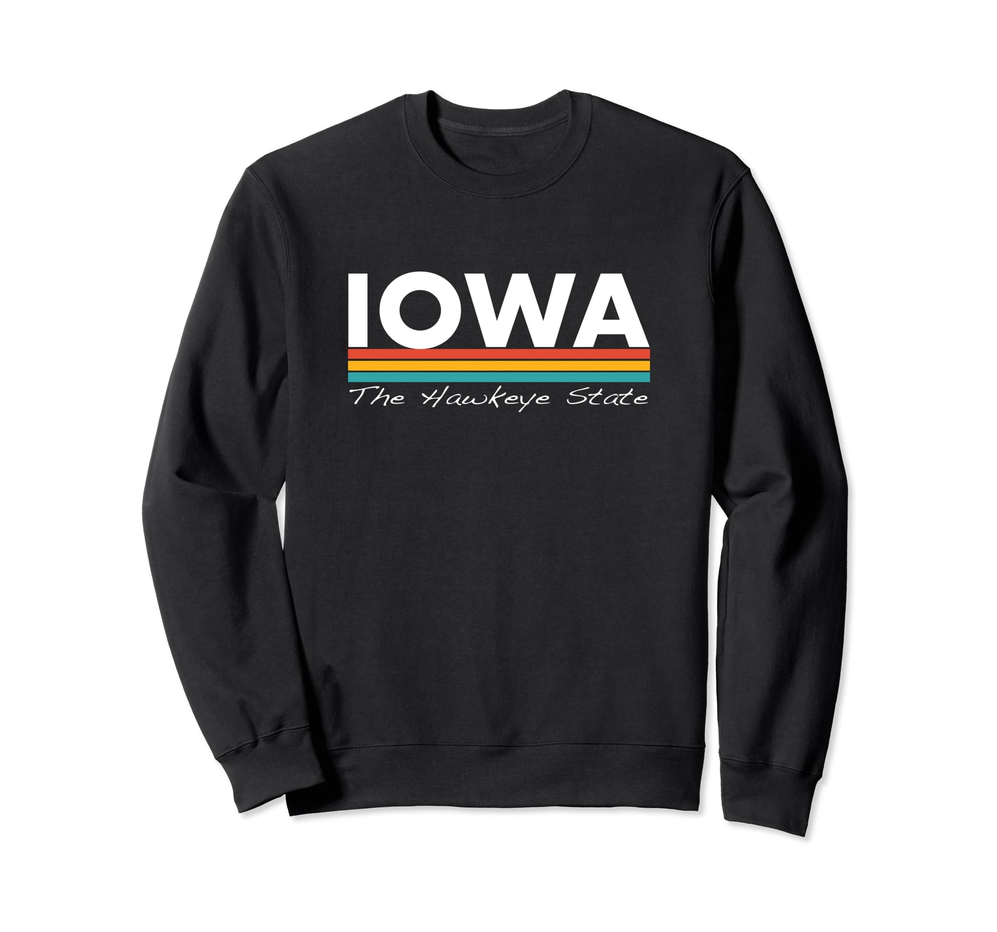 Iowa Hawkeye State Stripes Sweatshirt - Streetwear Style Unisex - T-Shirt, Sweatshirt, Hoodie