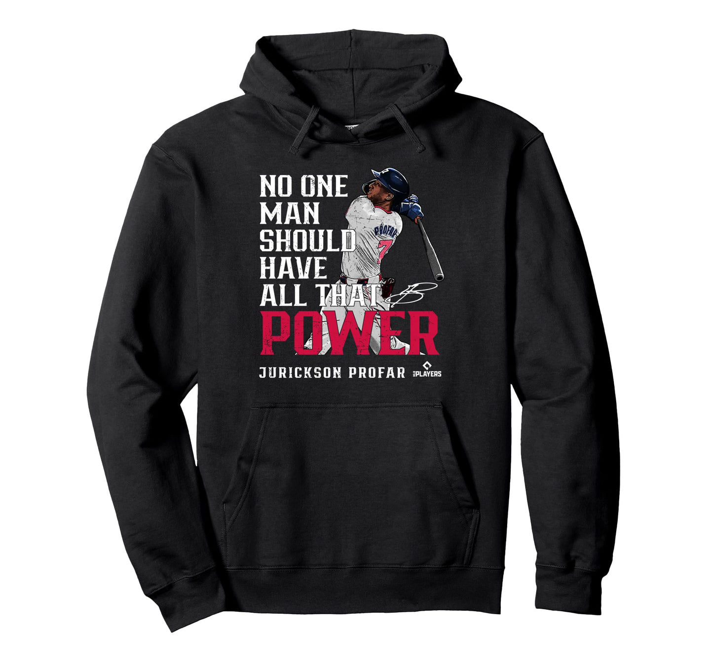 Jurickson Profar Power Atlanta Baseball Hoodie - Novelty Apparel Unisex - T-Shirt, Sweatshirt, Hoodie