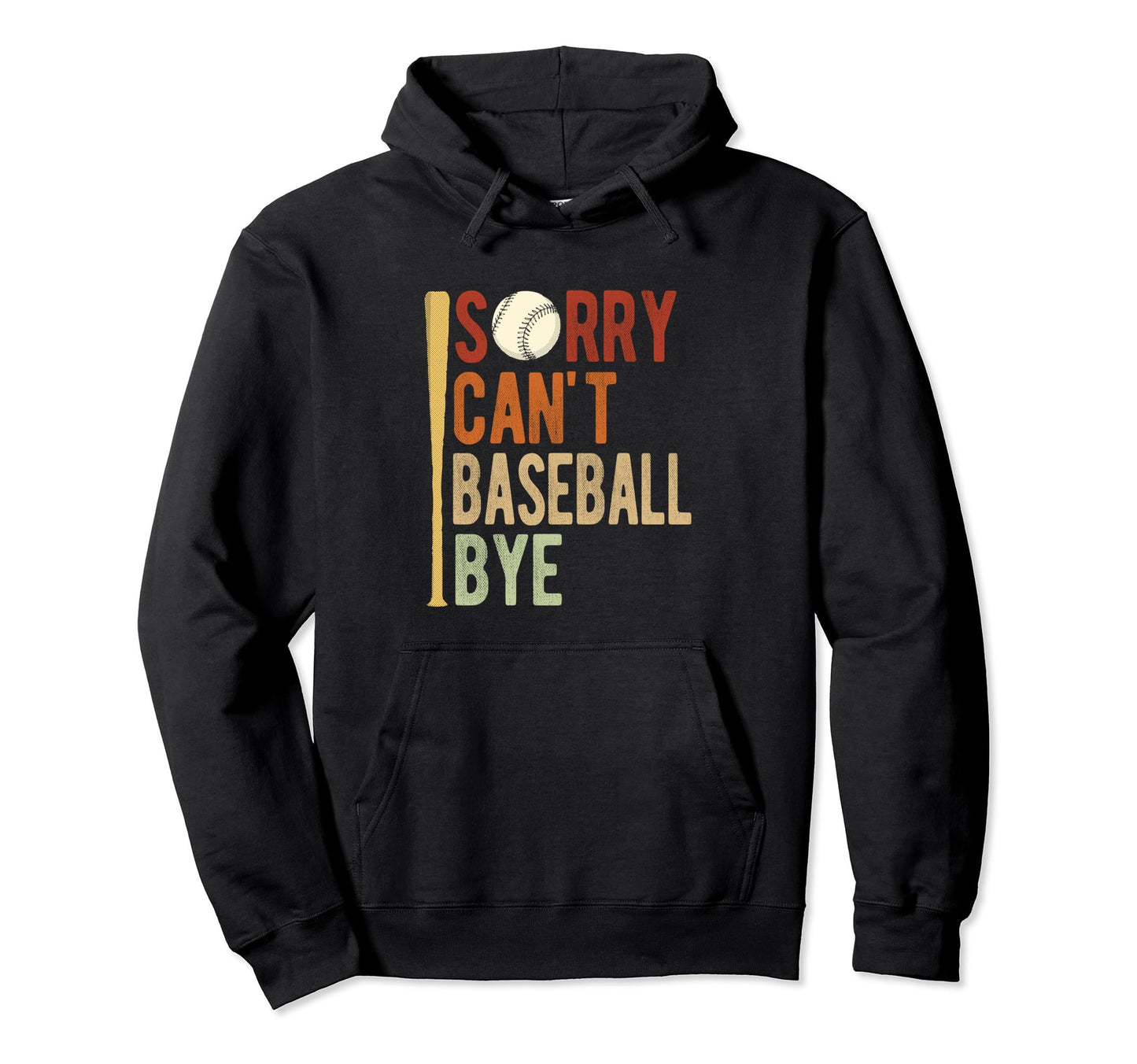 Baseball Game Stadium Bye Athlete Sport Hoodie - Minimalist Print Unisex - T-Shirt, Sweatshirt, Hoodie
