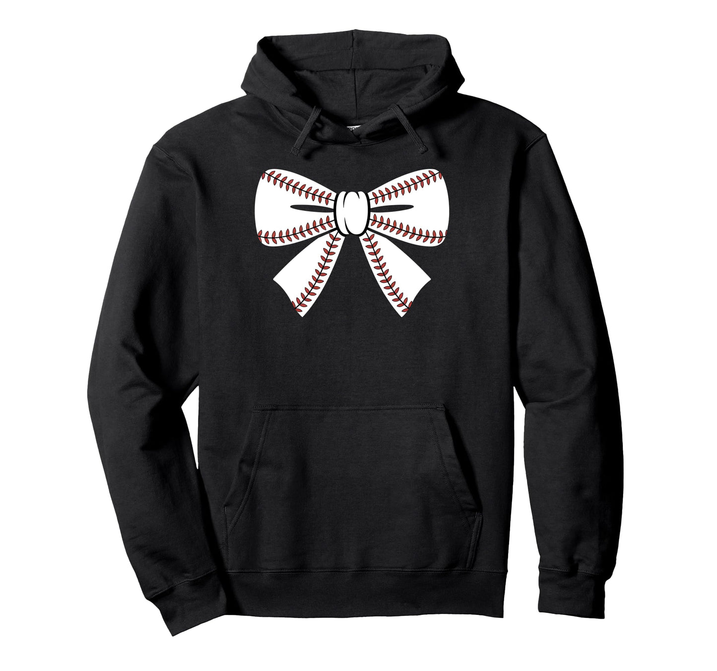 Baseball Bow Baseball Mom Mama Hoodie - Unique Graphic for Adults - T-Shirt, Sweatshirt, Hoodie