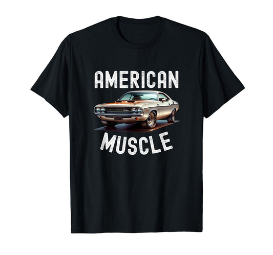 American Muscle Car Car T-Shirt - Minimalist Print for Adults - T-Shirt, Sweatshirt, Hoodie