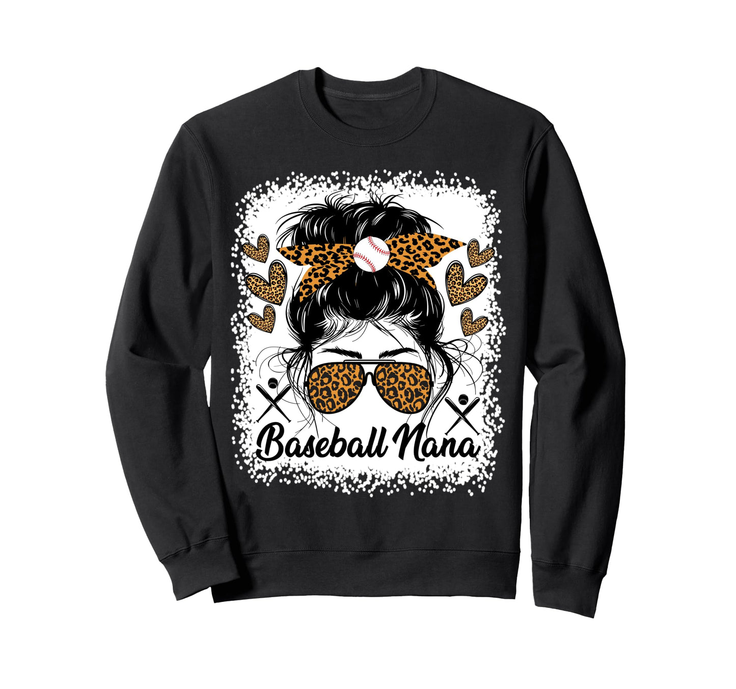 Baseball Nana Baseball Player Sweatshirt - Aesthetic Graphic for Adults - T-Shirt, Sweatshirt, Hoodie