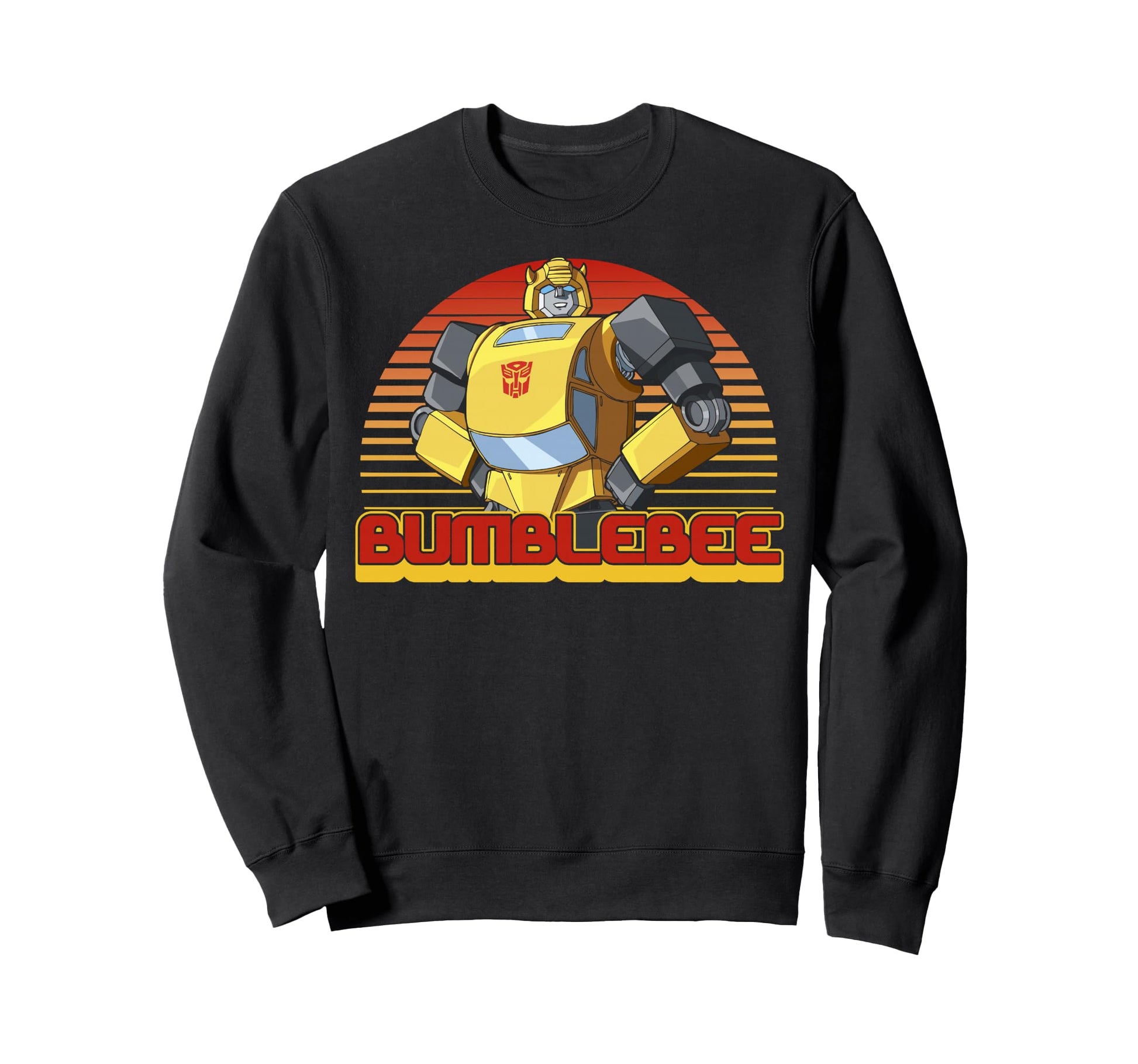 Transformers Bumblebee Stripes Sweatshirt - Custom Art Print Men Women - T-Shirt, Sweatshirt, Hoodie