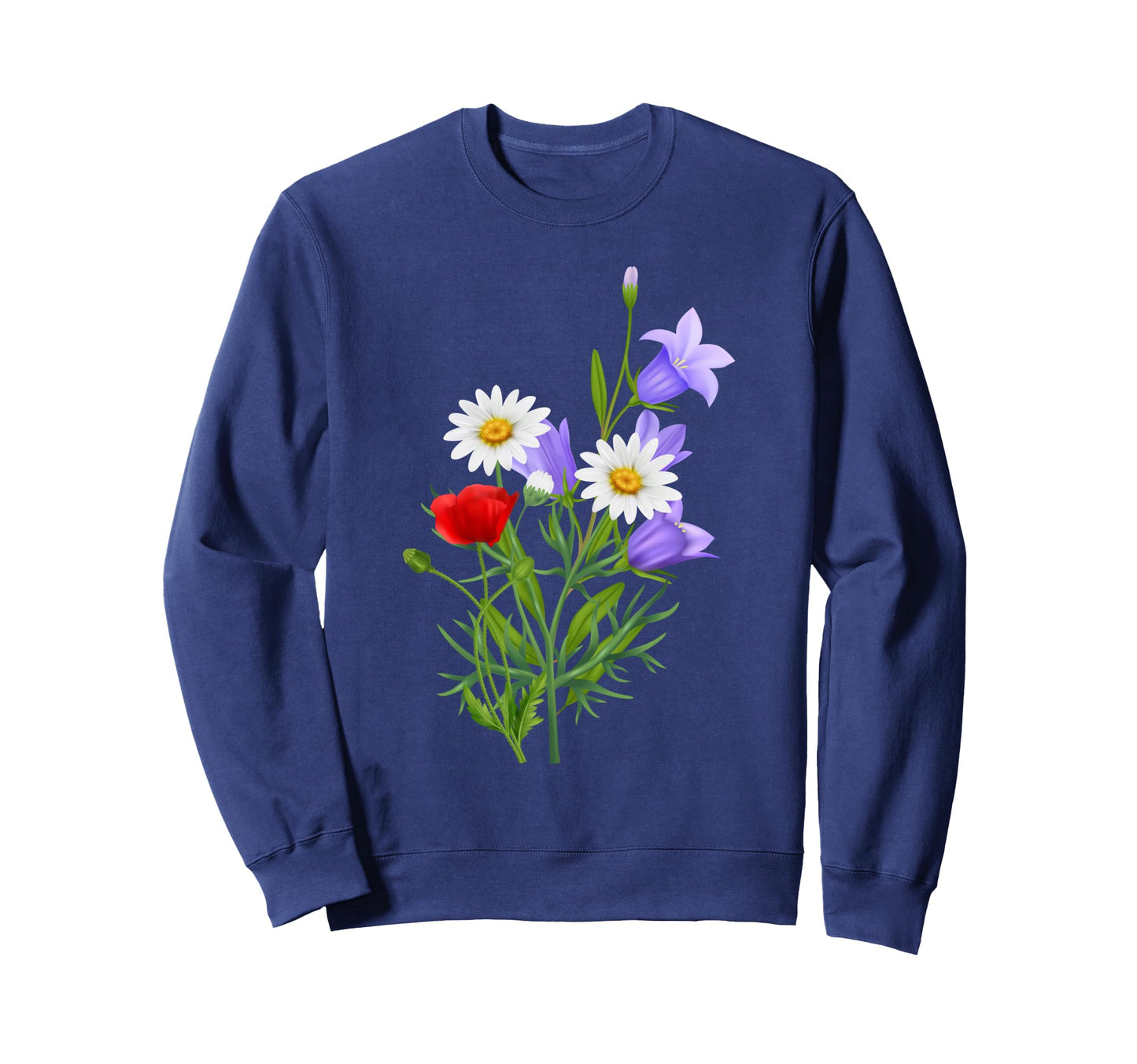 Wildflower Floral Boho Flower Sweatshirt - Casual Everyday Wear Unisex - T-Shirt, Sweatshirt, Hoodie