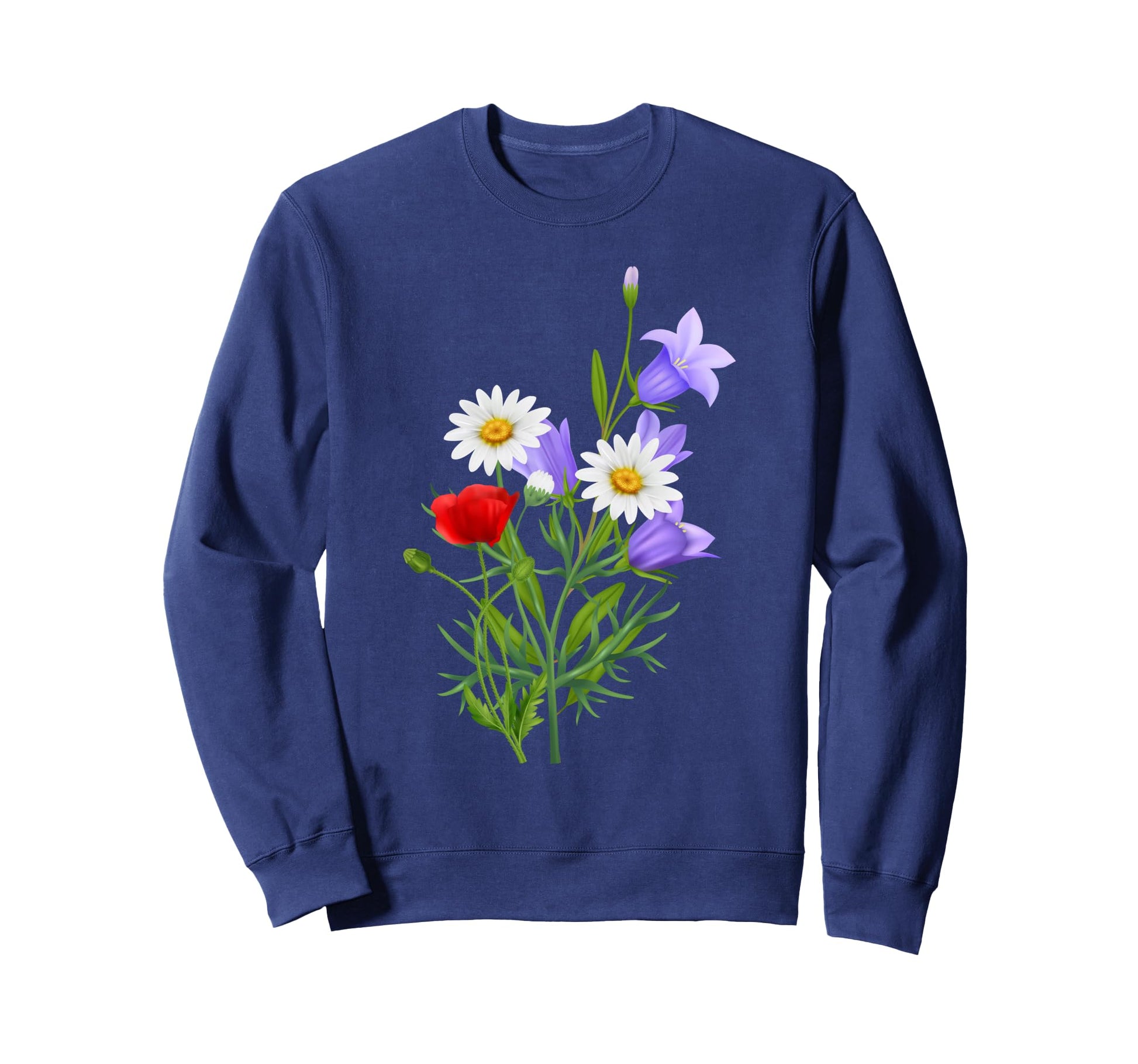 Wildflower Floral Boho Flower Sweatshirt - Casual Everyday Wear Unisex - T-Shirt, Sweatshirt, Hoodie