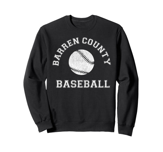 Barren County Baseball Distressed Sweatshirt - Custom Art Print Men Women - T-Shirt, Sweatshirt, Hoodie