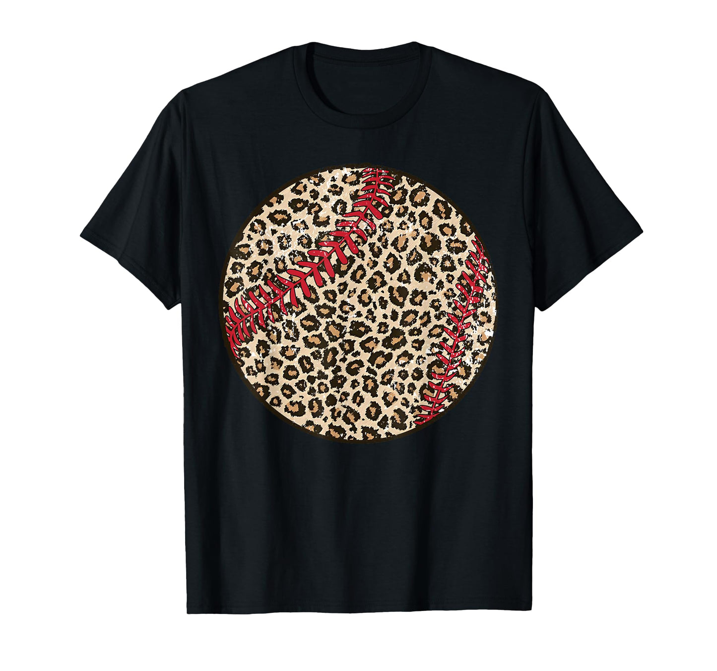 Leopard Baseball Season Baseball Mom T-Shirt - Minimalist Print Unisex - T-Shirt, Sweatshirt, Hoodie