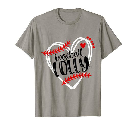 Baseball Lolly Distressed Heart T-Shirt - Casual Everyday Wear Men Women - T-Shirt, Sweatshirt, Hoodie