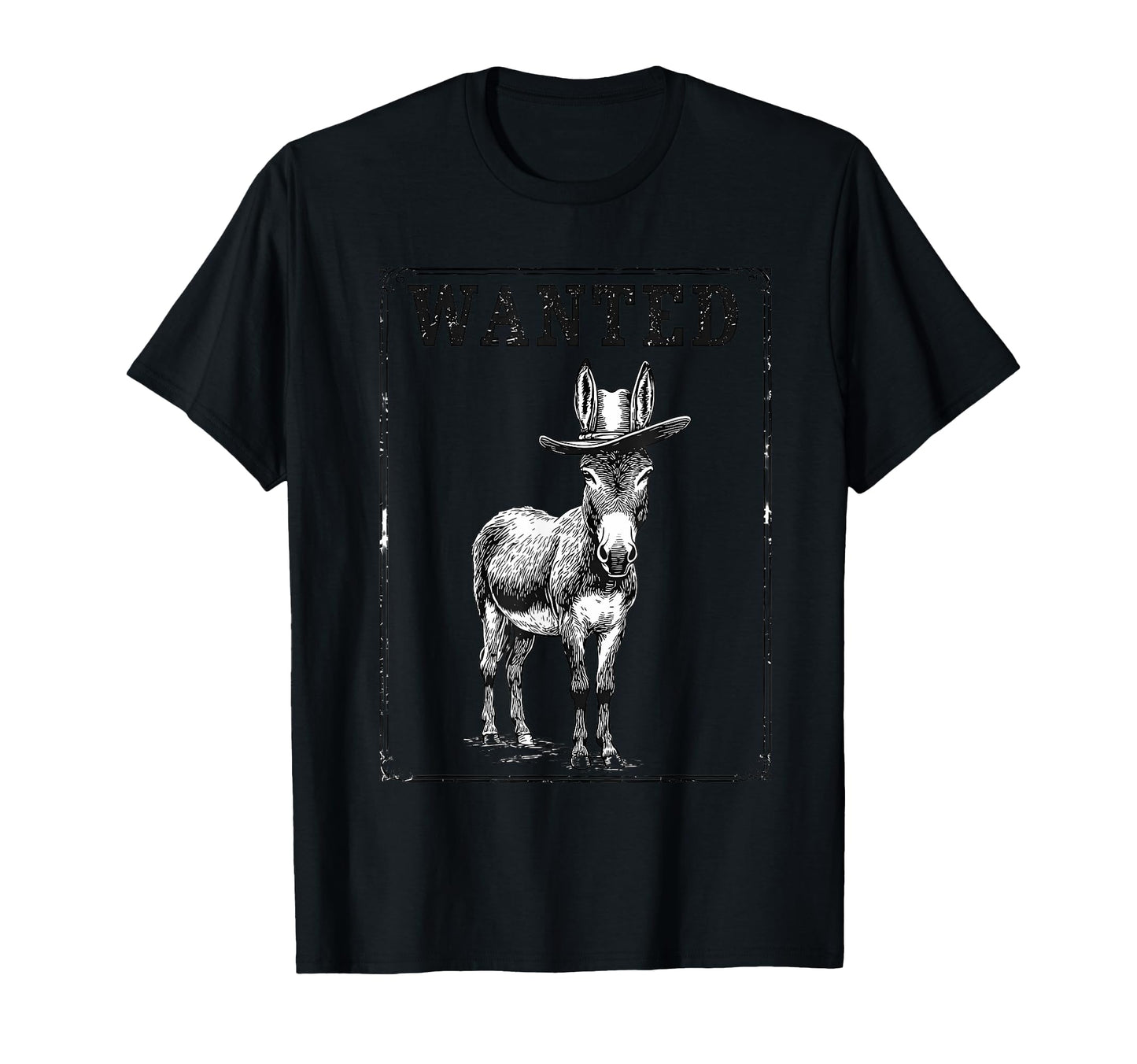Donkey Cowboy Rodeo Cowgirl Western Country T-Shirt - Graphic Print Unisex - T-Shirt, Sweatshirt, Hoodie